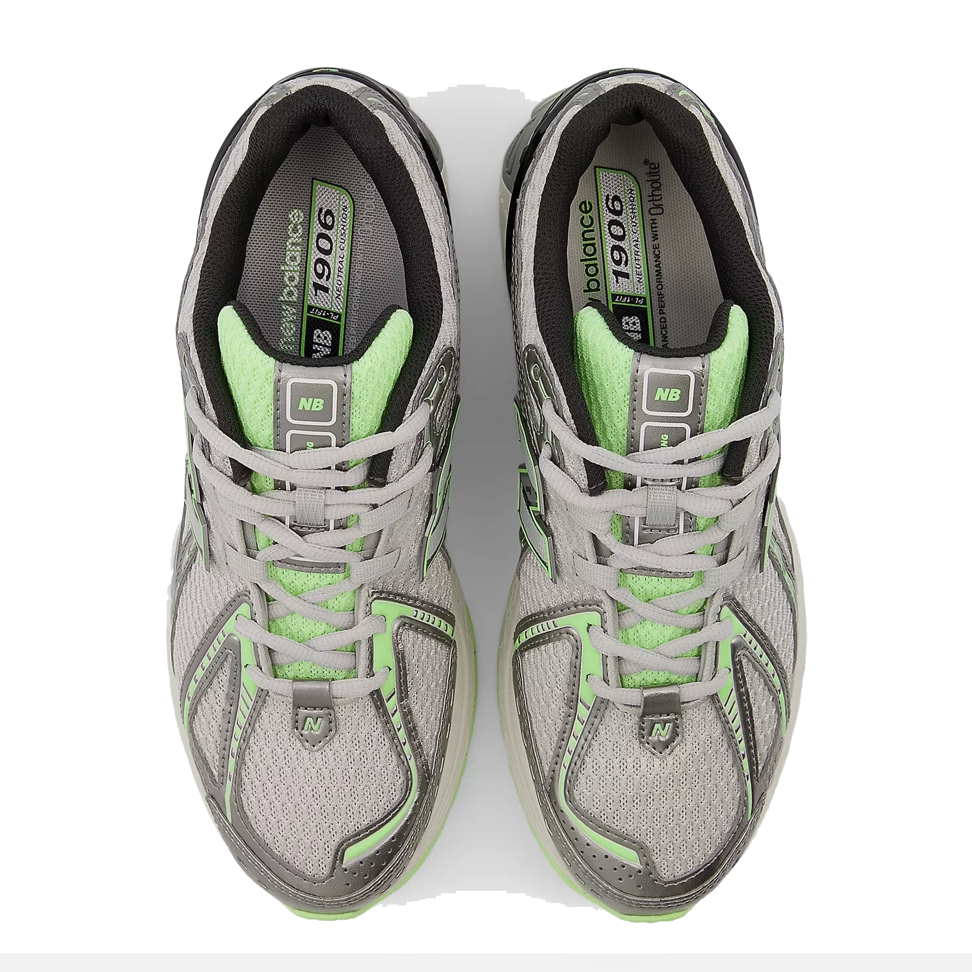 New Balance U1906RCQ - Dark Silver Metallic with Mint Flash and Lime Leaf - Image 3