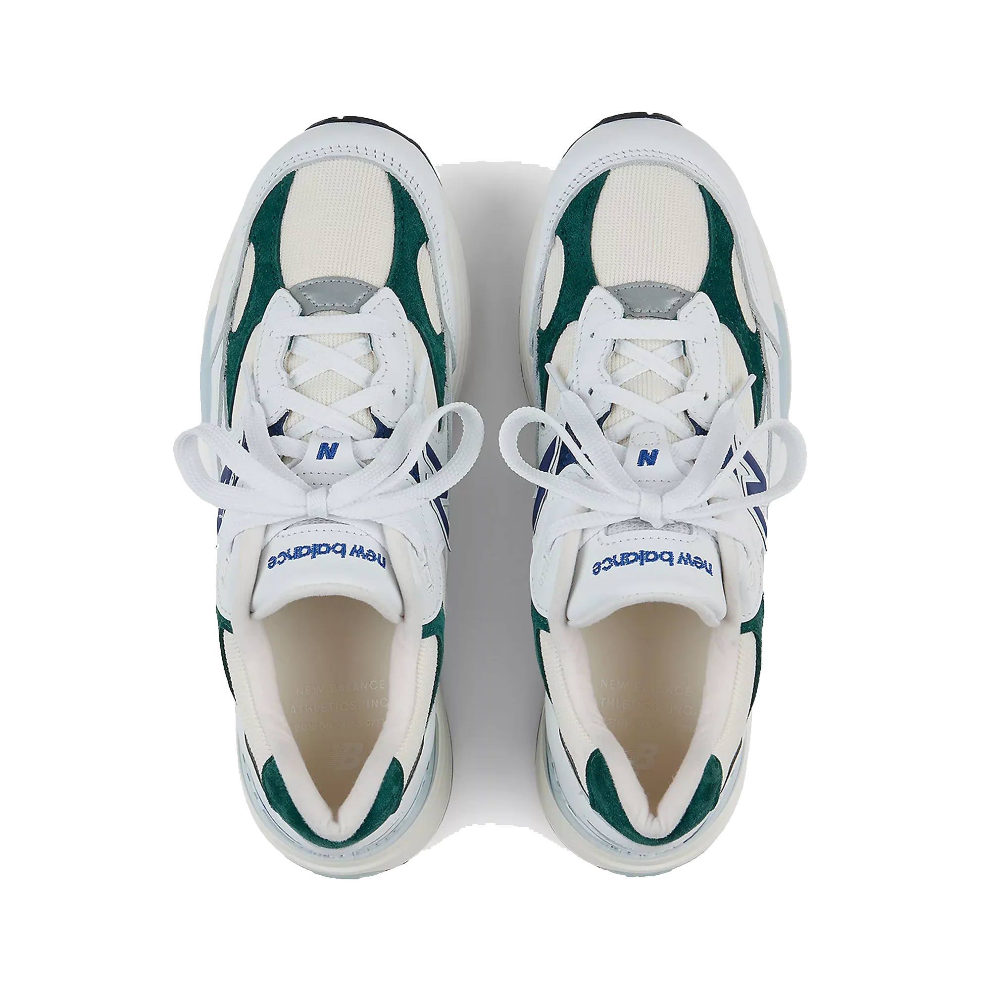 New Balance U992GB - Made in USA - White / Marsh Green - Image 2