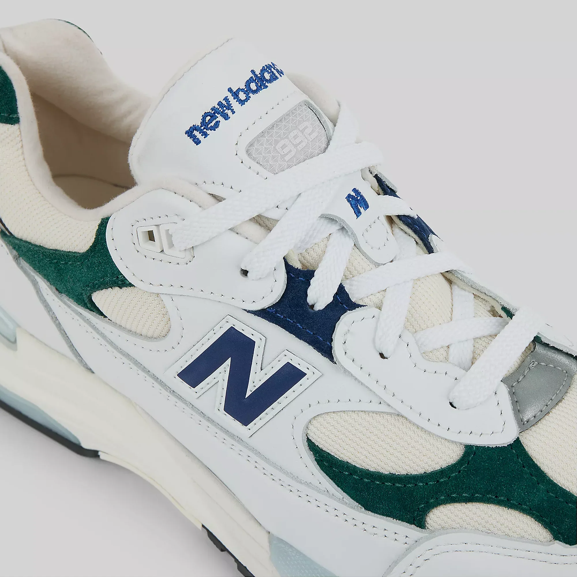 New Balance U992GB - Made in USA - White / Marsh Green - Image 3