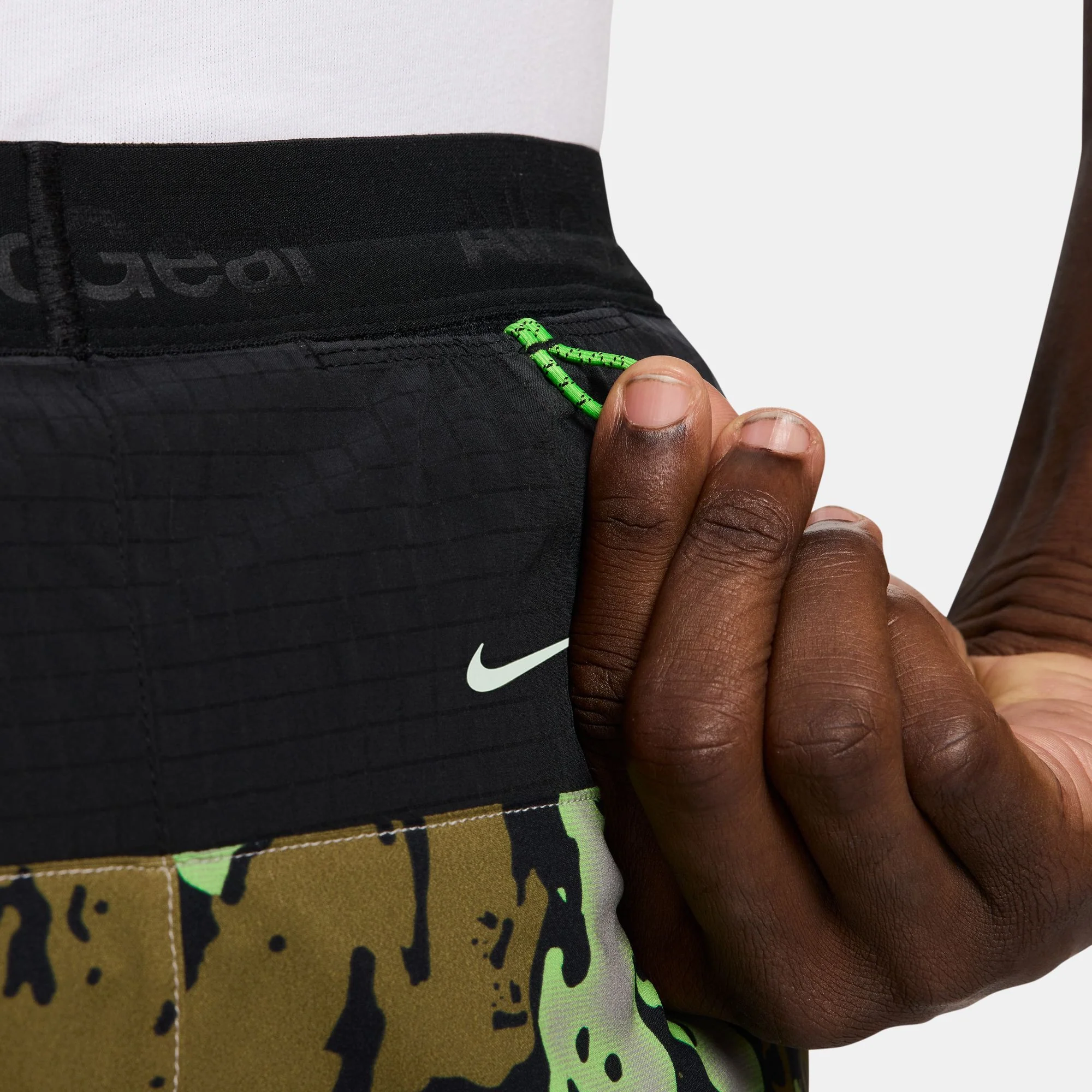 Nike ACG Dri-FIT 6" Brief-Lined Trail Running Shorts - College Grey / Black / Summit-White - Image 2