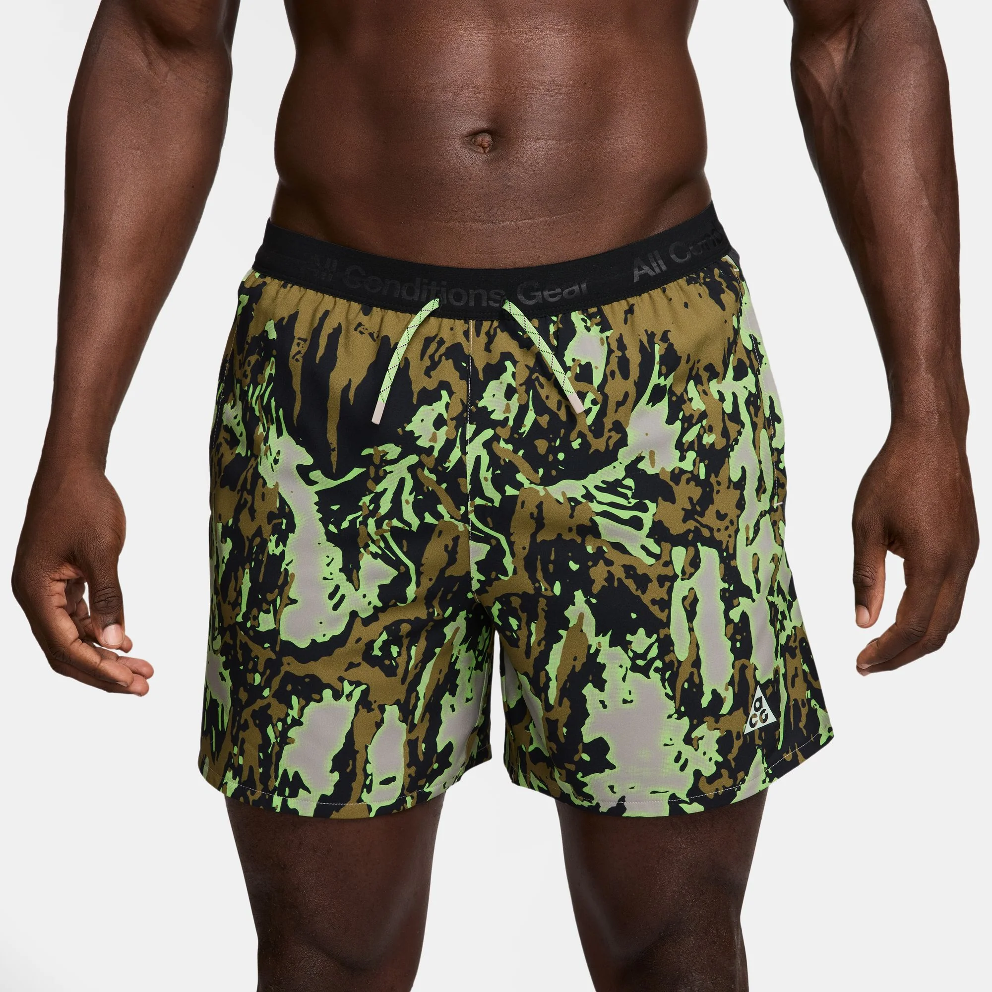 Nike ACG Dri-FIT 6" Brief-Lined Trail Running Shorts - College Grey / Black / Summit-White - Image 3