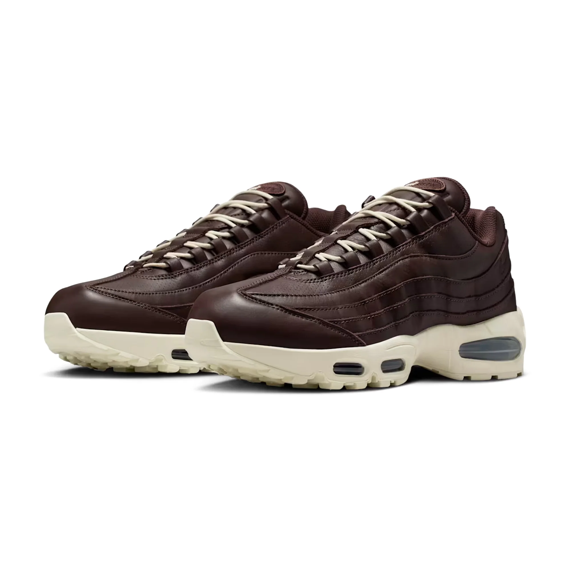 Nike Air Max 95 Big Bubble Leather QS - Baroque Brown / Coconut Milk - Image 2