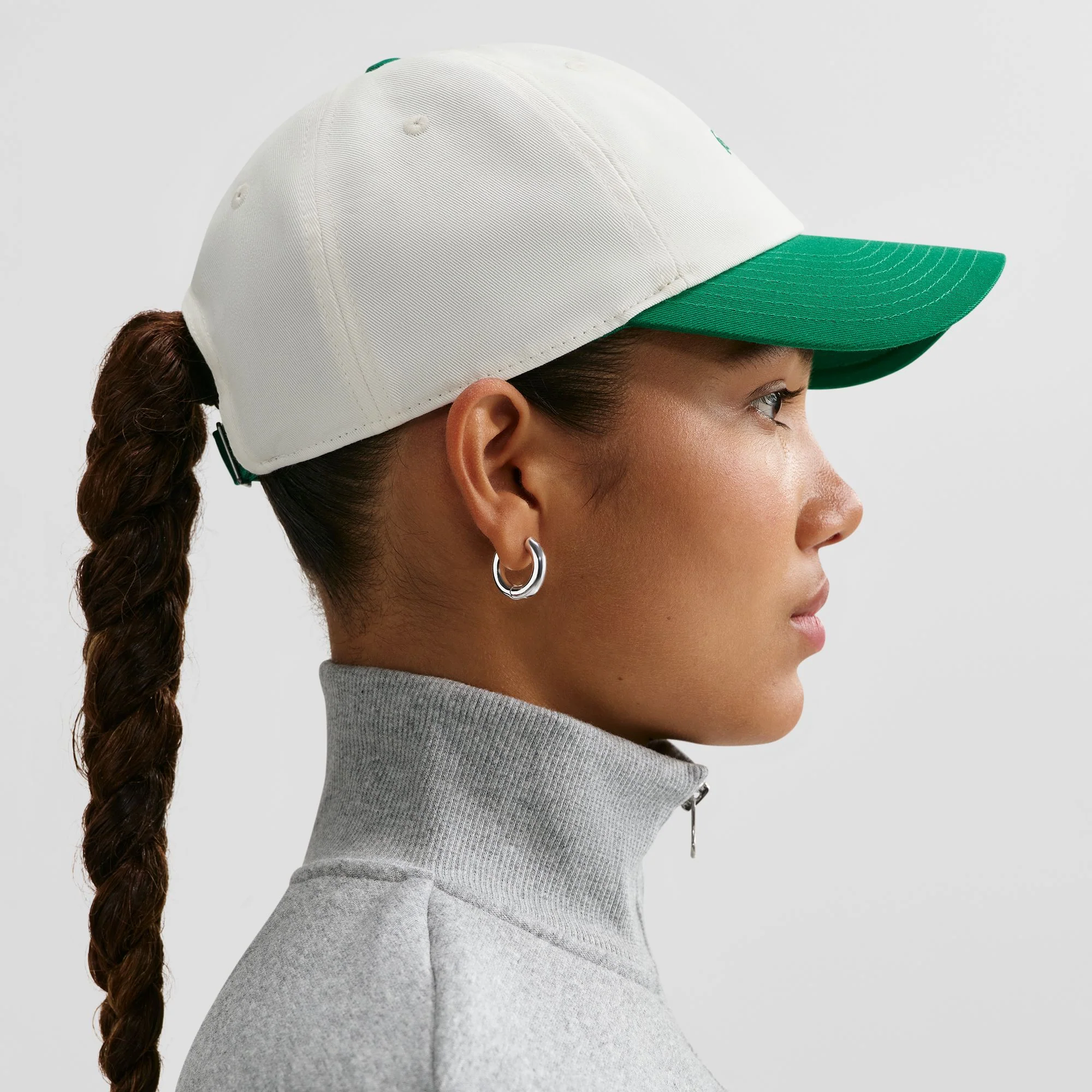 Nike Club Unstructured JDI Cap - Sail / Malachite / Malachite - Image 7