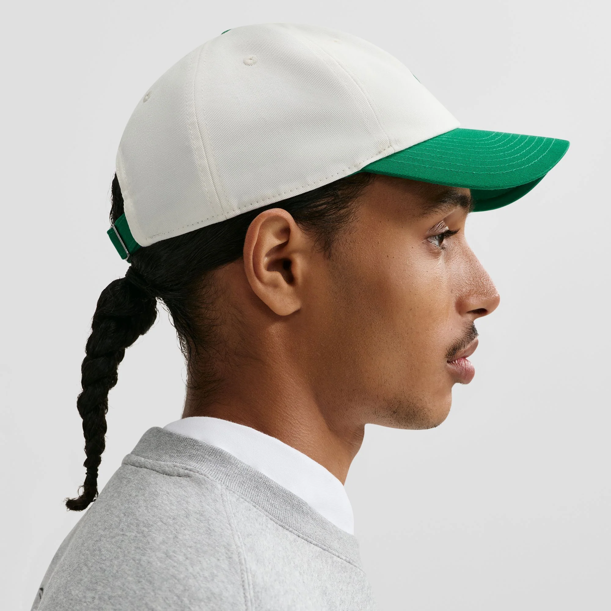 Nike Club Unstructured JDI Cap - Sail / Malachite / Malachite - Image 8
