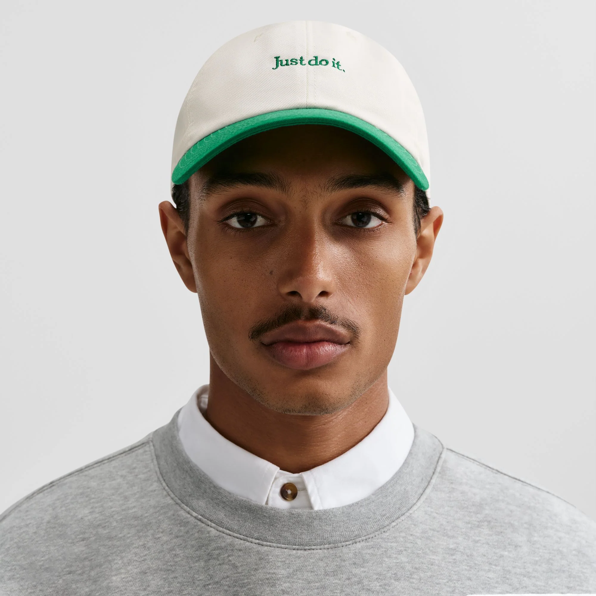 Nike Club Unstructured JDI Cap - Sail / Malachite / Malachite - Image 9
