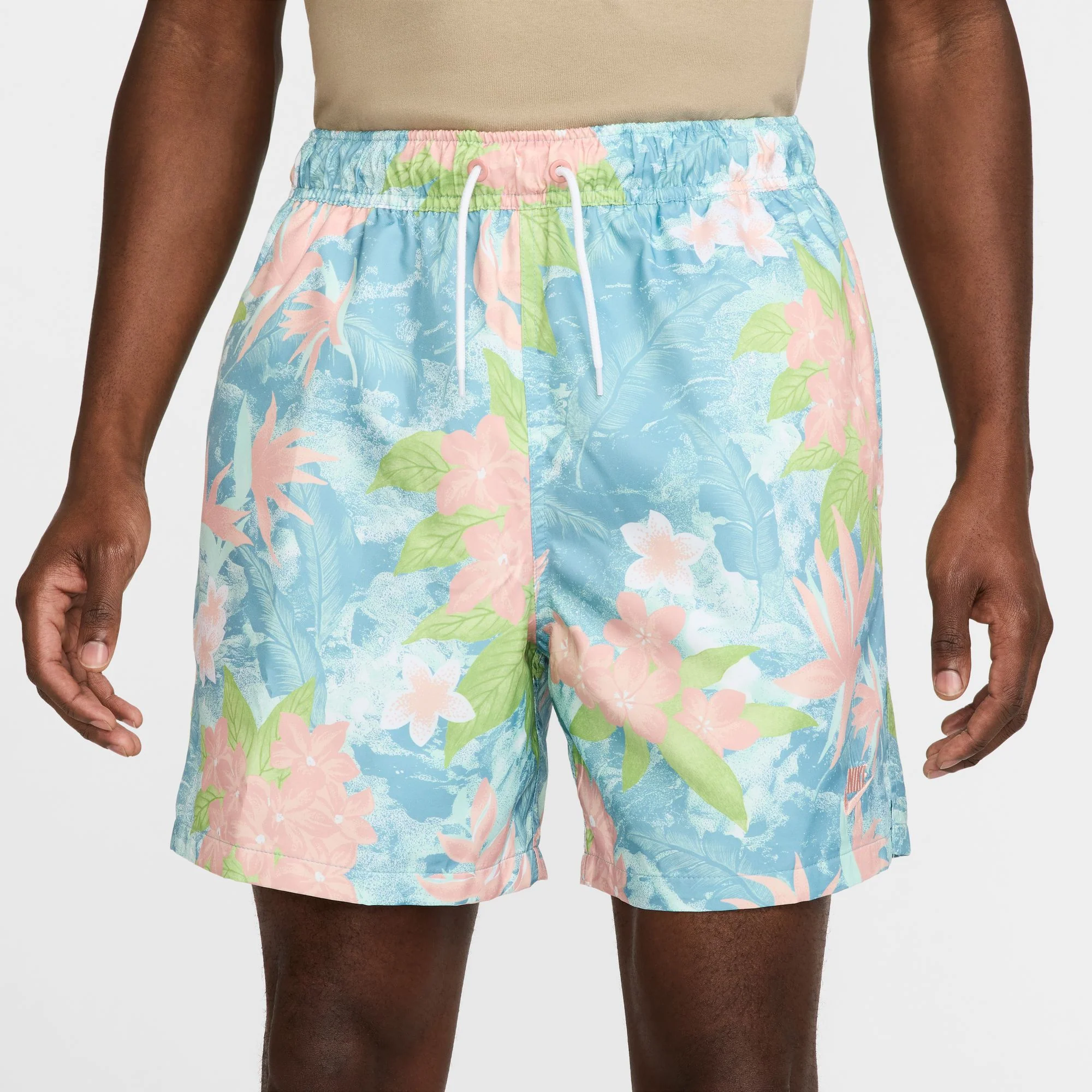 Nike Club Flow Shorts - Mint Foam/Denim Turqoise - Image 3