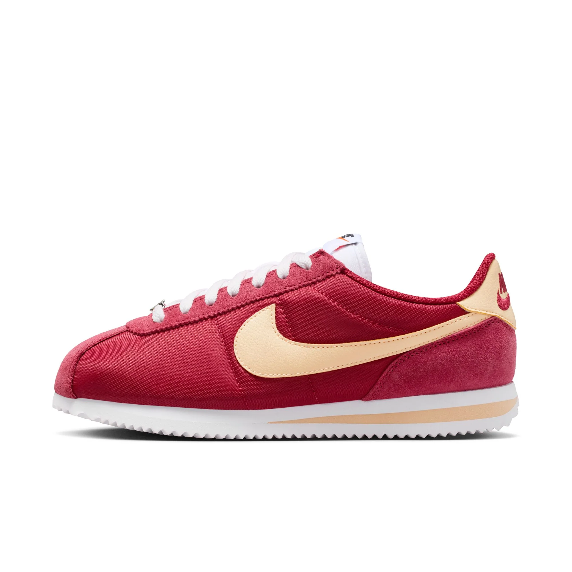 Women's Nike Cortez - Team Crimson / Ice Peach - White - Image 6