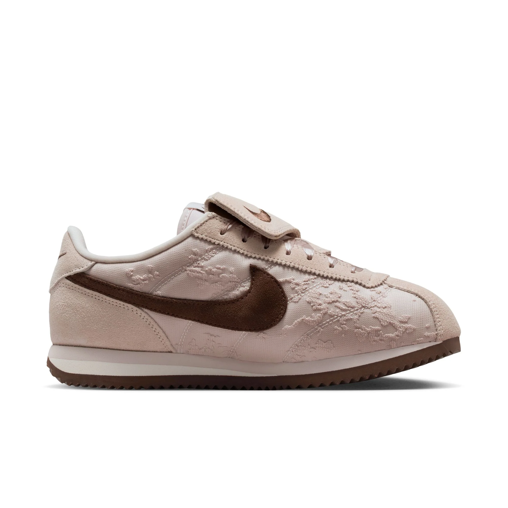 Womens Nike Cortez Textile - Silt Red / LT Chocolate - Phantom - Image 9