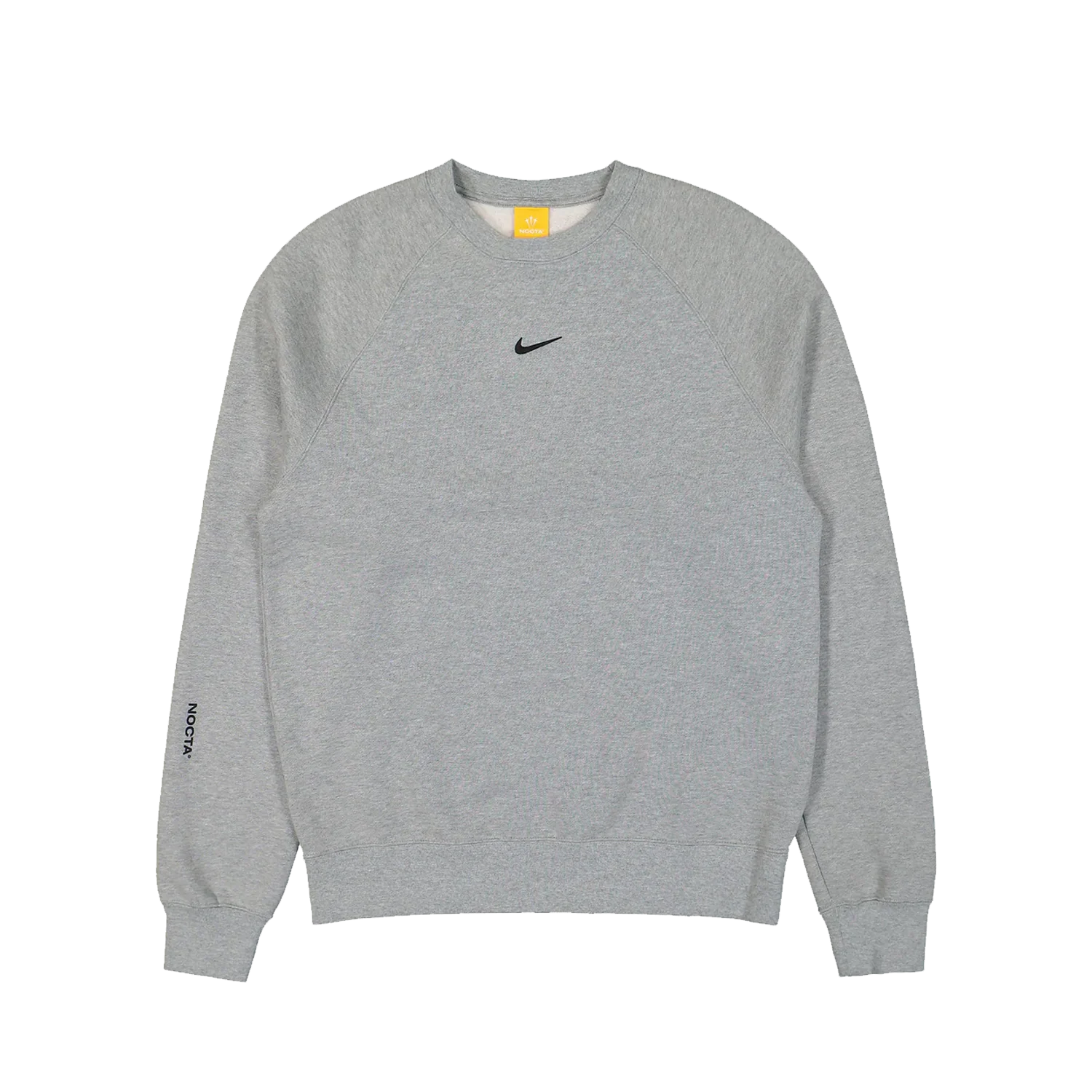 Nike NOCTA CS Cardinal Fleece Crewneck - Dark Grey Heather / Black