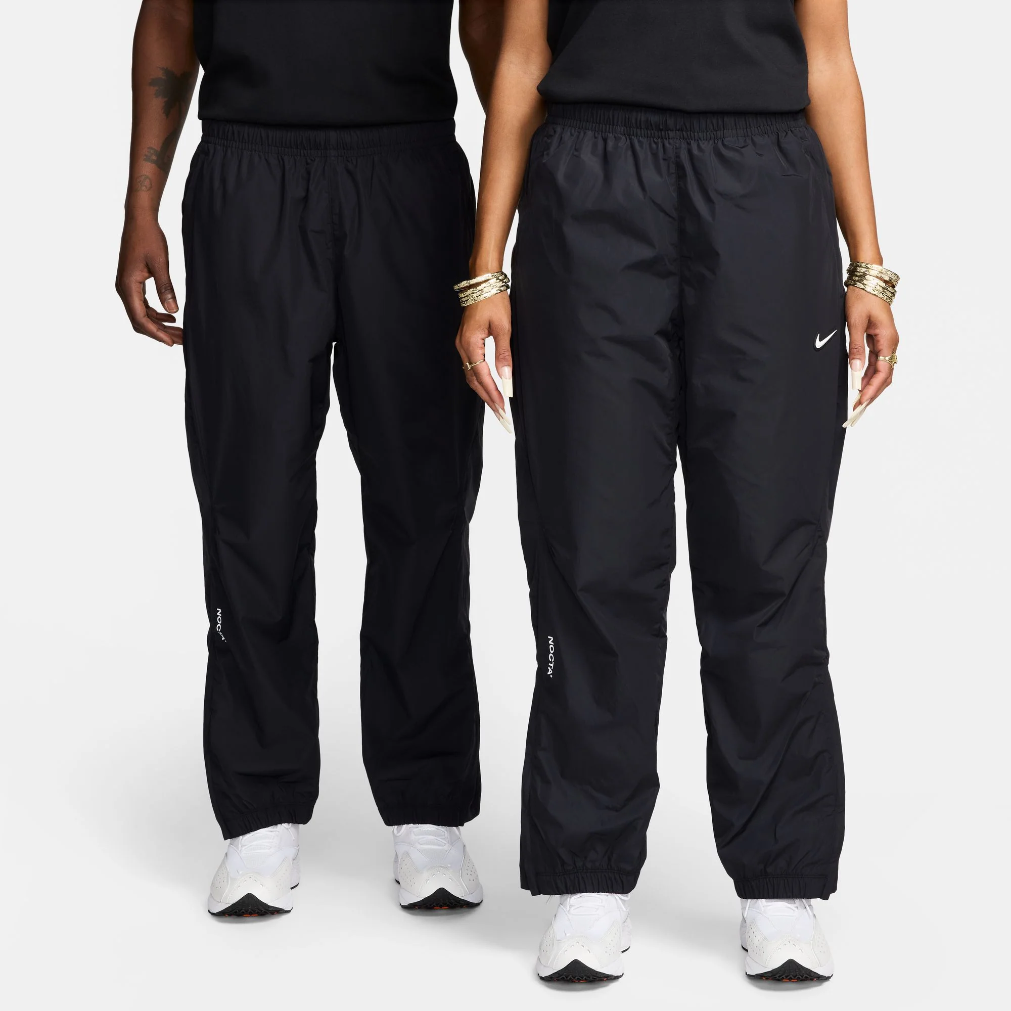 Nocta Northstar Nylon Track Pants - Black / Black / White - Image 4