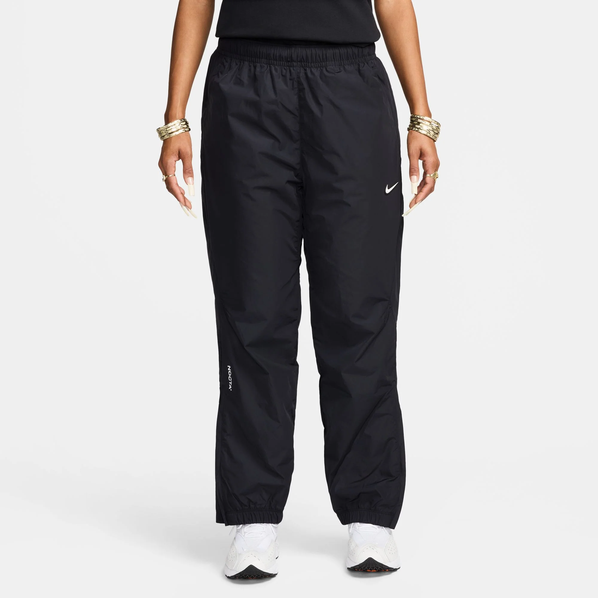 Nocta Northstar Nylon Track Pants - Black / Black / White - Image 9