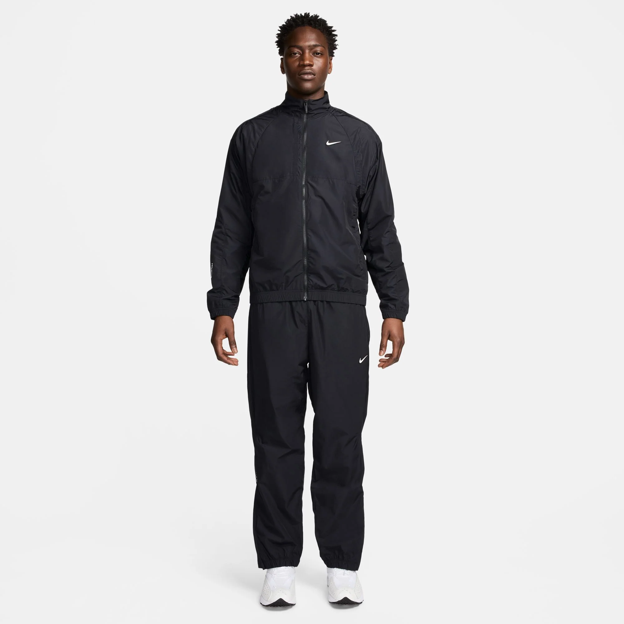 Nocta Northstar Nylon Track Jacket - Black/Black/White - Image 12