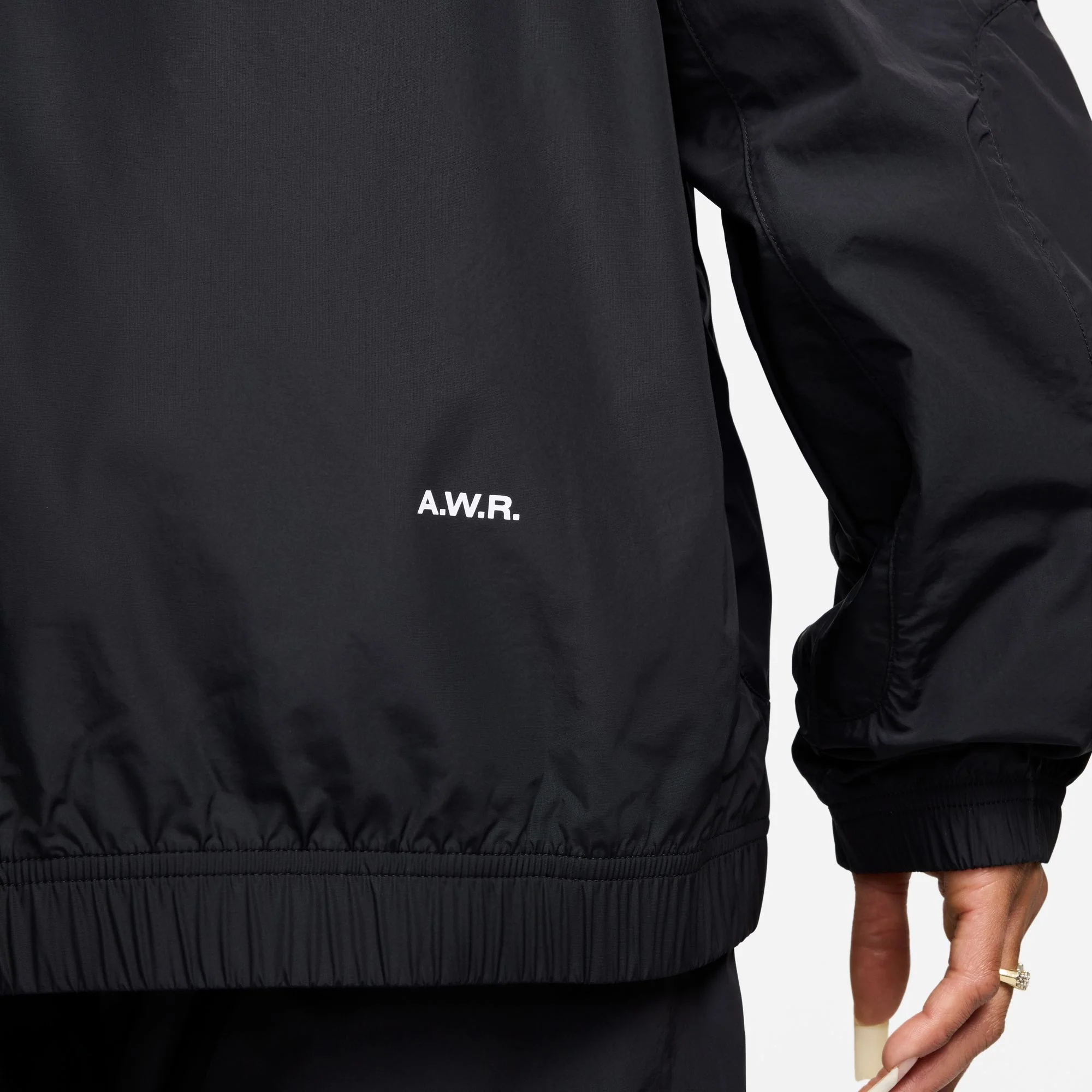 Nocta Northstar Nylon Track Jacket - Black/Black/White - Image 5