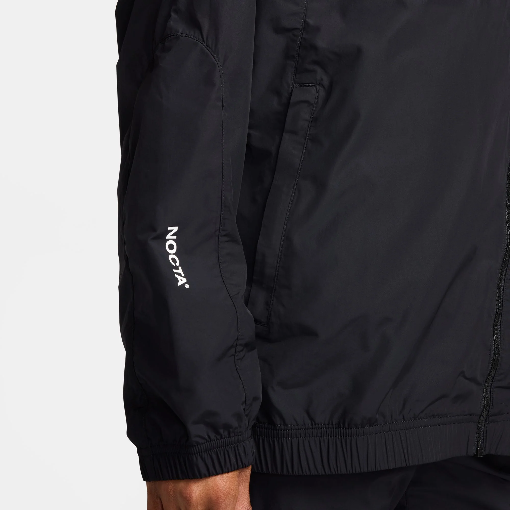 Nocta Northstar Nylon Track Jacket - Black/Black/White - Image 6