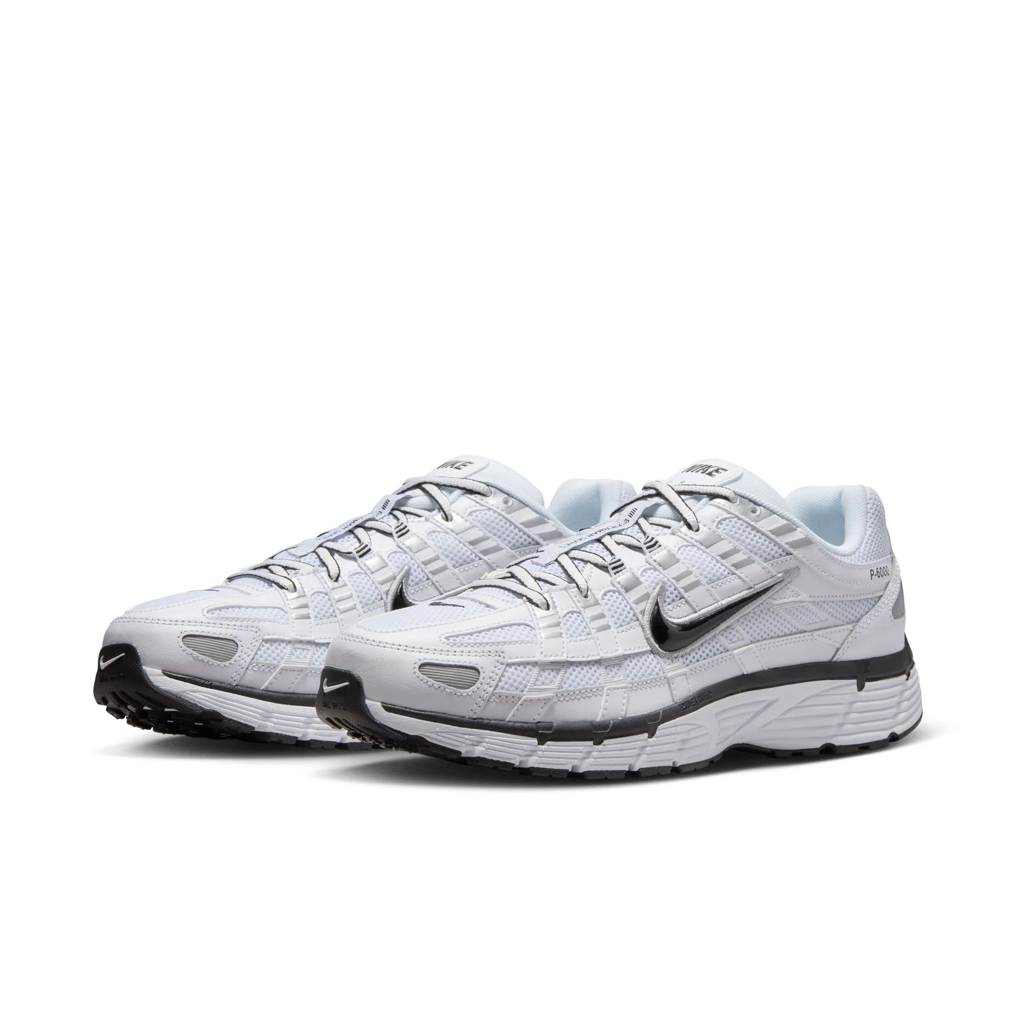 Nike P-6000 - White/Black-Metallic Silver-Black - Image 3