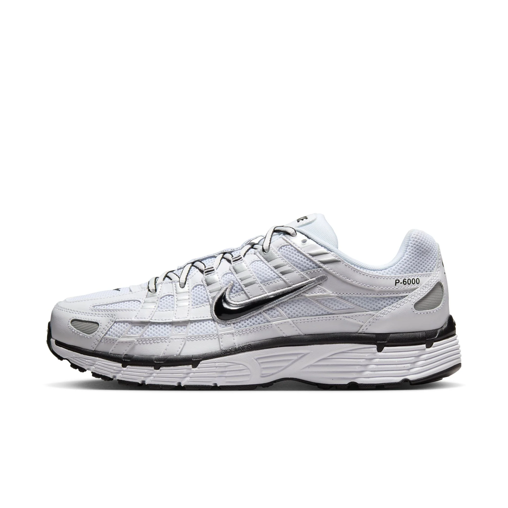 Nike P-6000 - White/Black-Metallic Silver-Black - Image 5