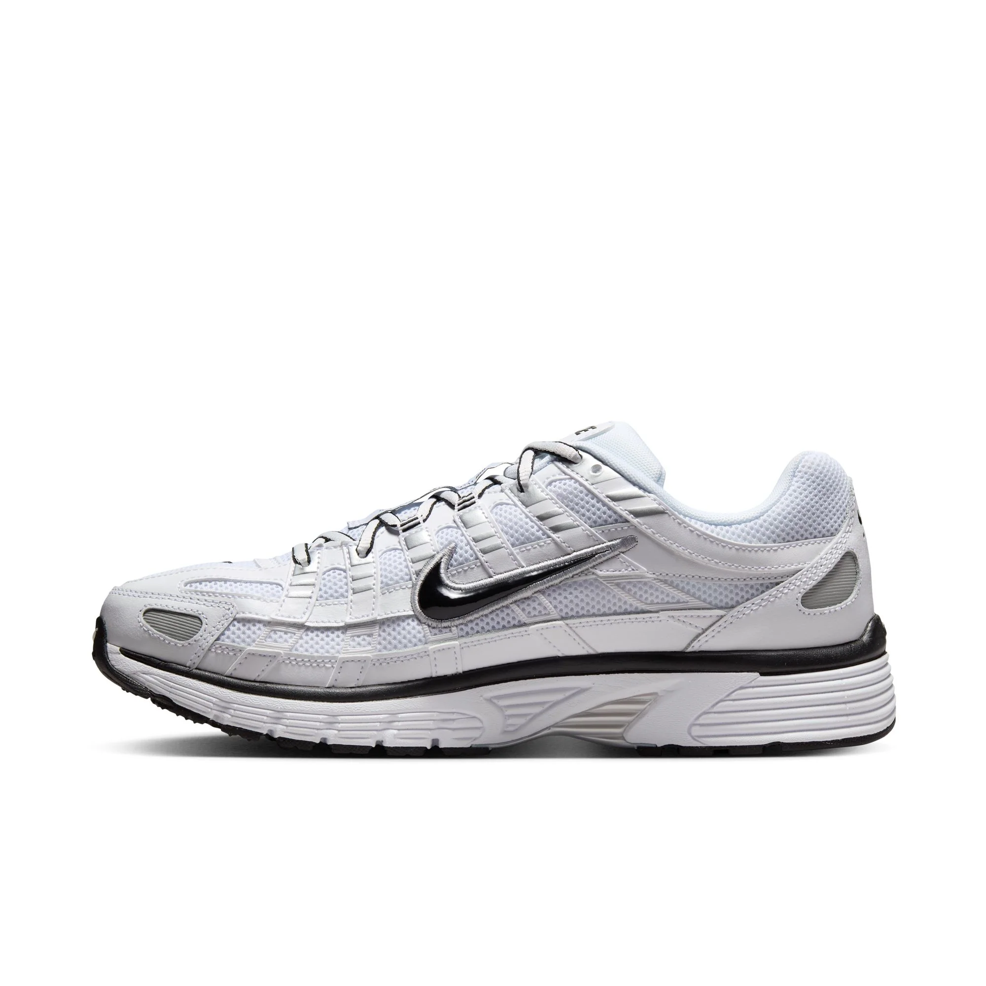 Nike P-6000 - White/Black-Metallic Silver-Black - Image 6