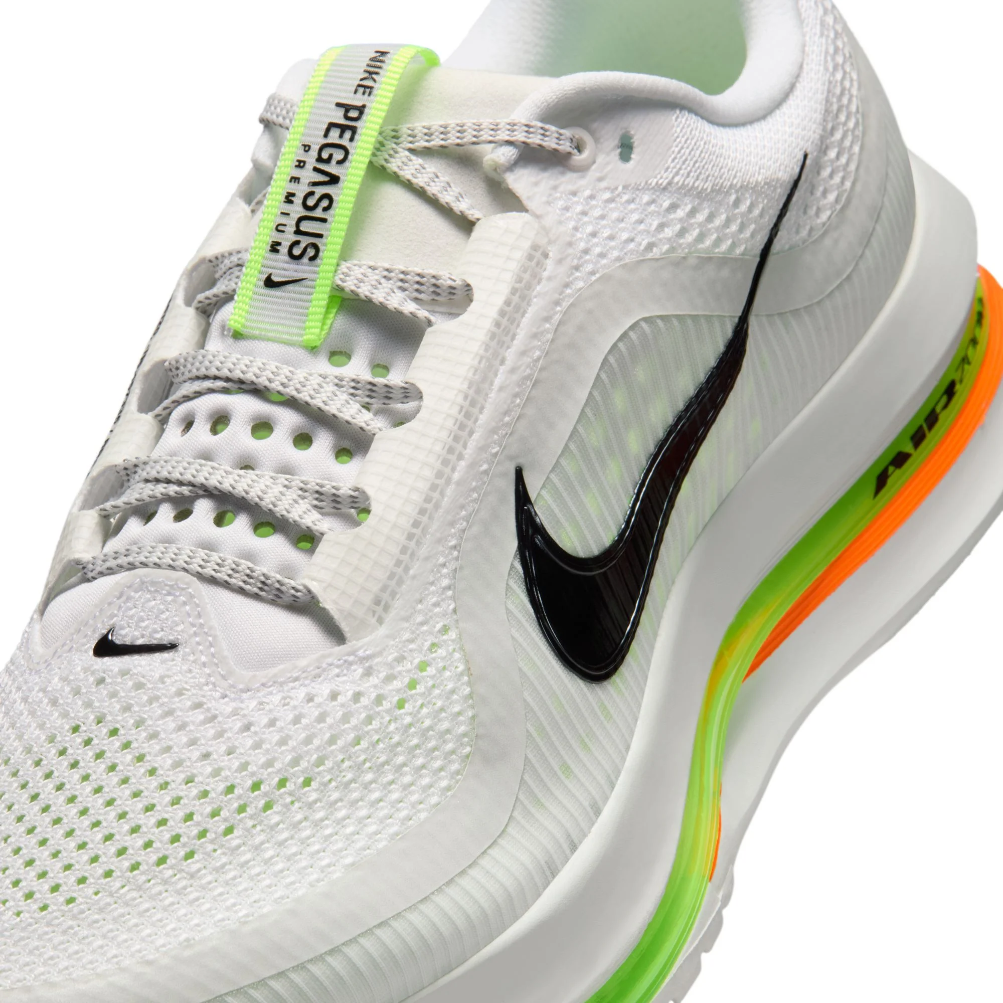 Nike Pegasus Premium - White / Black - Off White - Volt - Image 11