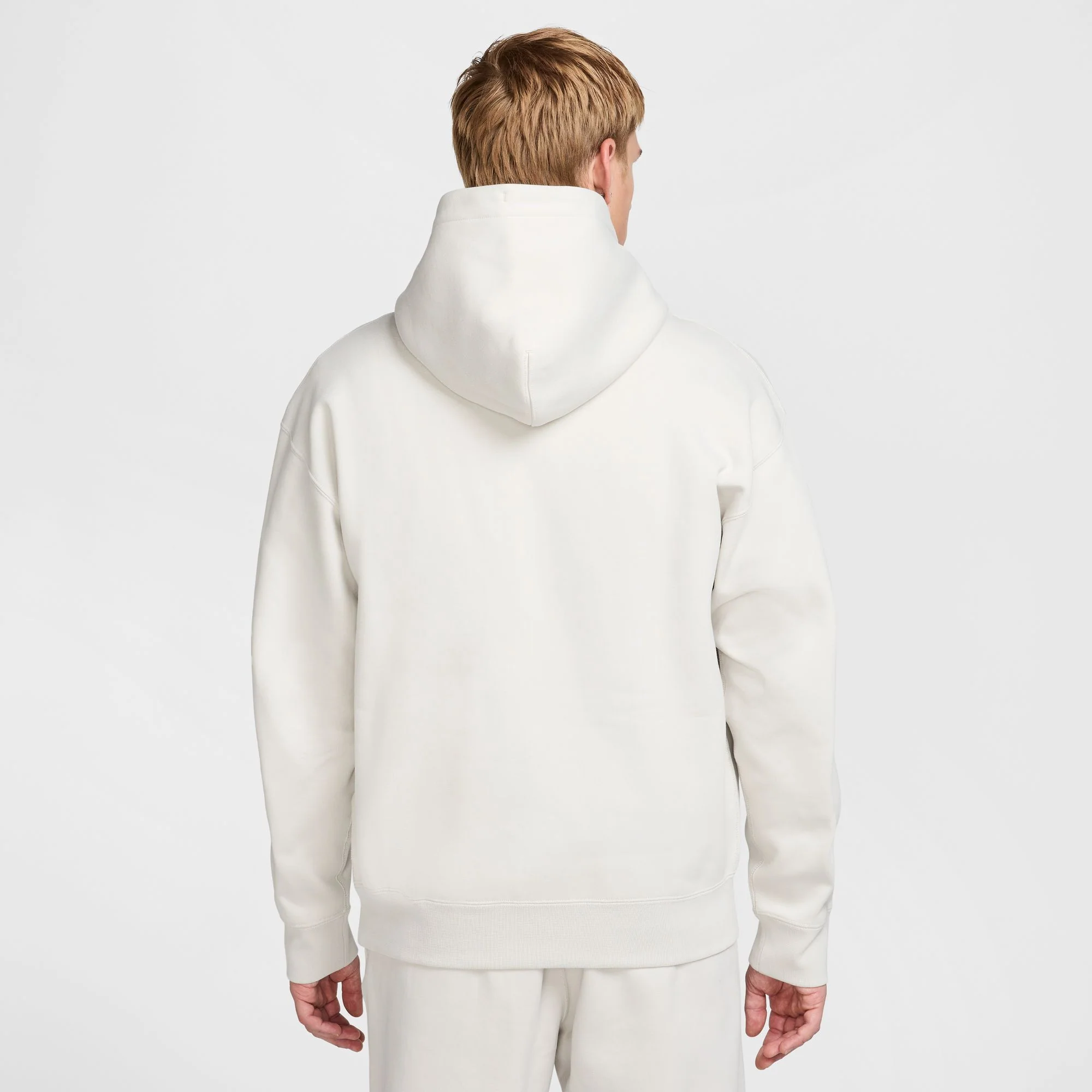 Nike Solo Swoosh Hoodie - Light Bone / White - Image 2