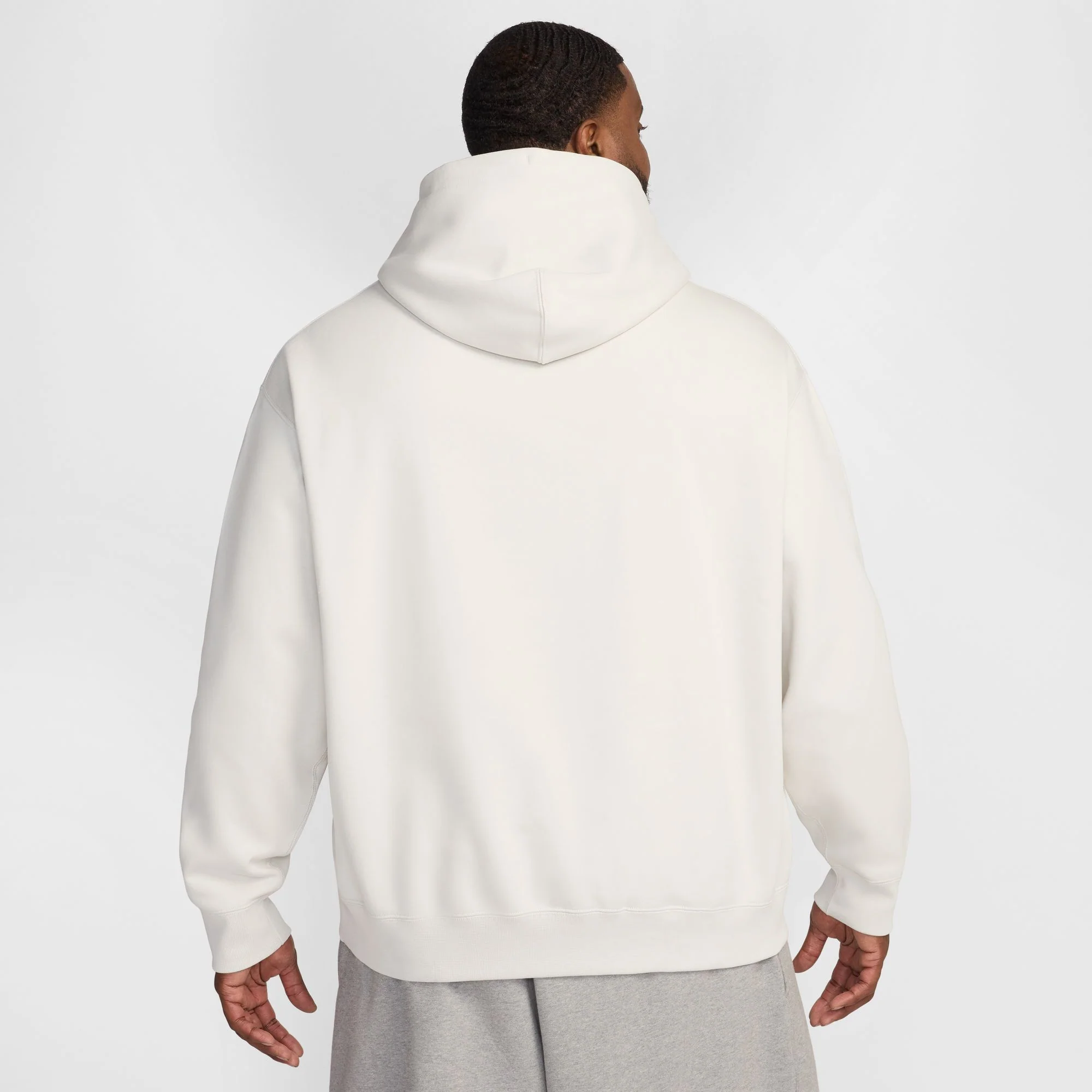 Nike Solo Swoosh Hoodie - Light Bone / White - Image 7