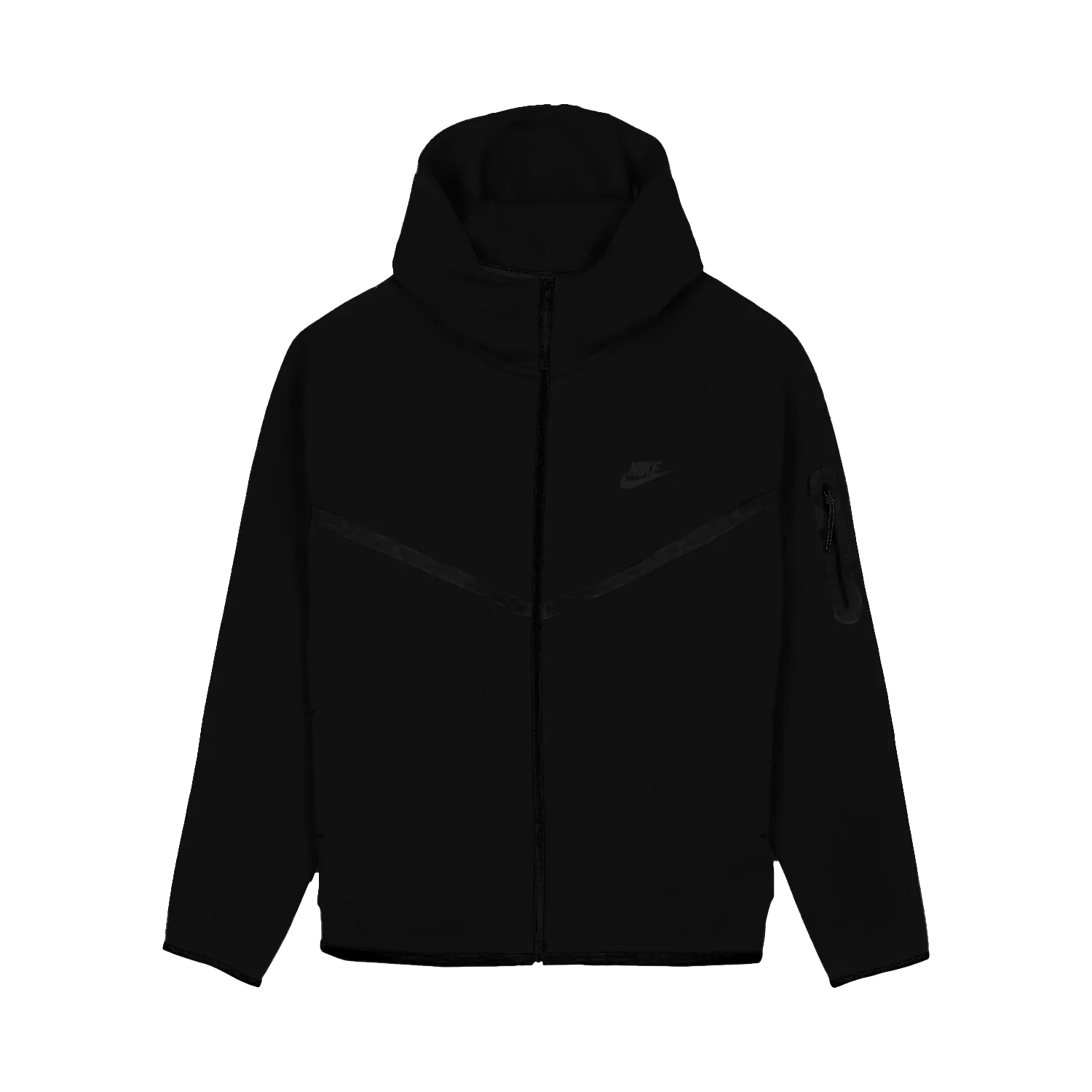 Nike Tech Fleece Full-Zip Windrunner Hoodie - Black