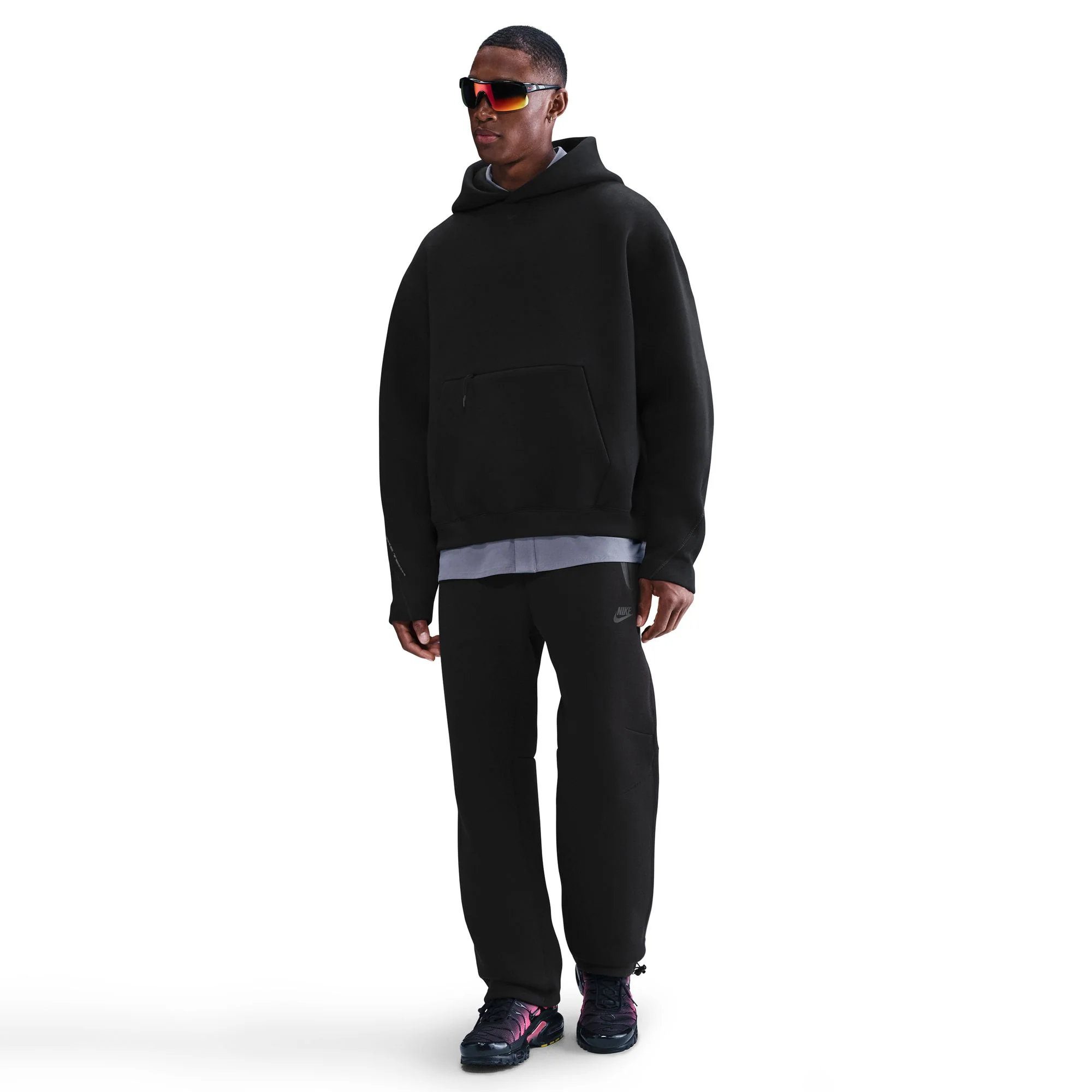 Nike Tech Fleece Oversized Hoodie - Black - Image 2