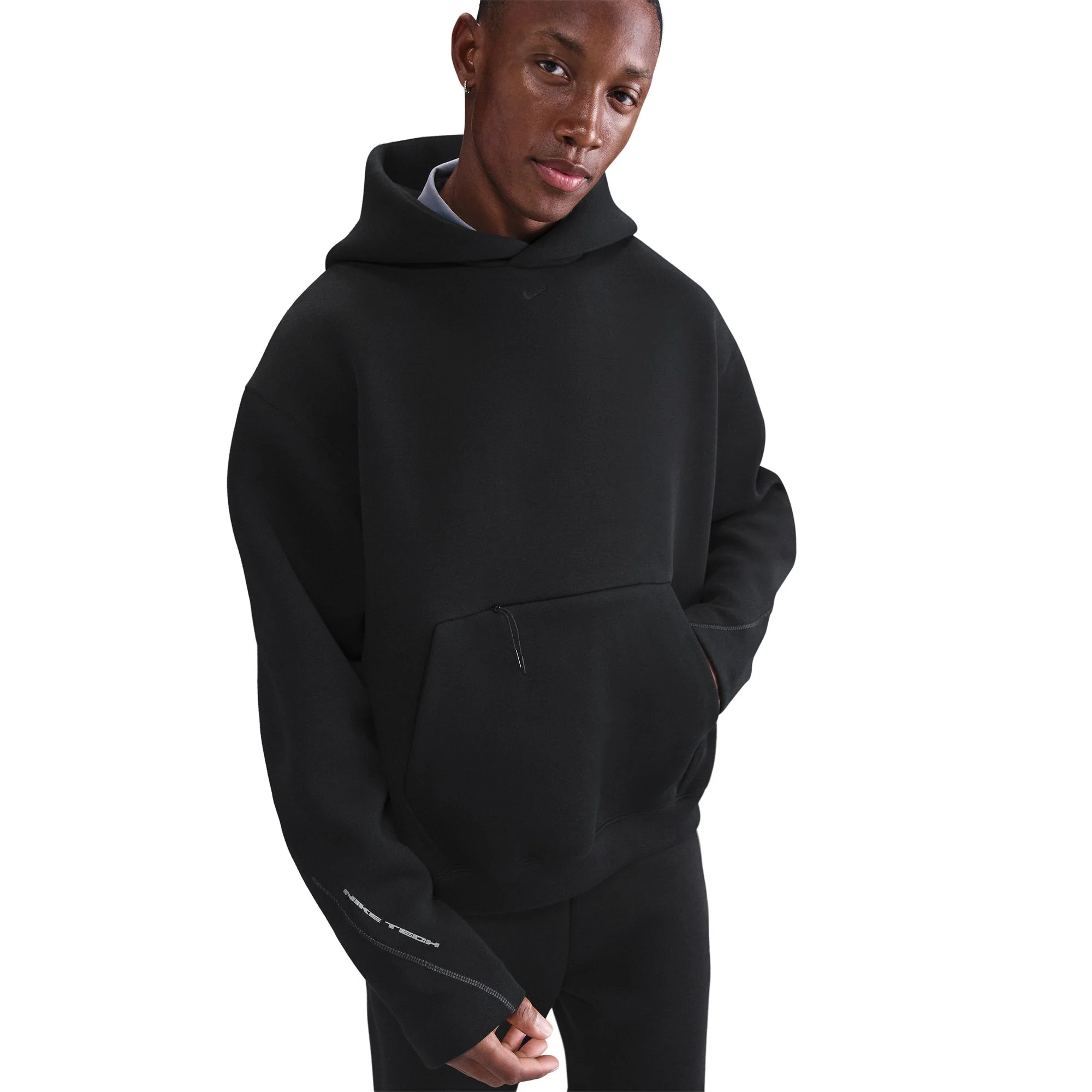 Nike Tech Fleece Oversized Hoodie - Black - Image 4
