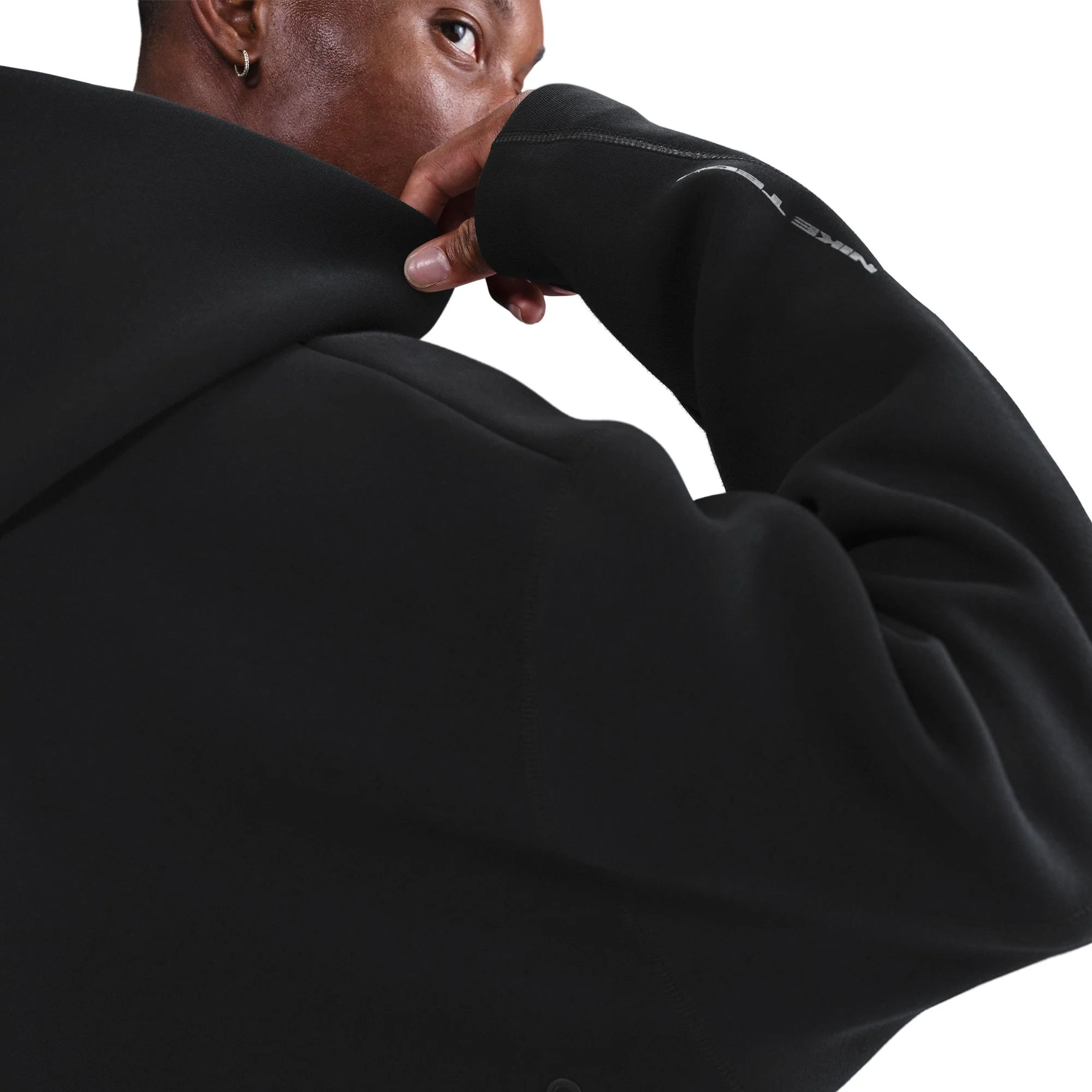 Nike Tech Fleece Oversized Hoodie - Black - Image 5
