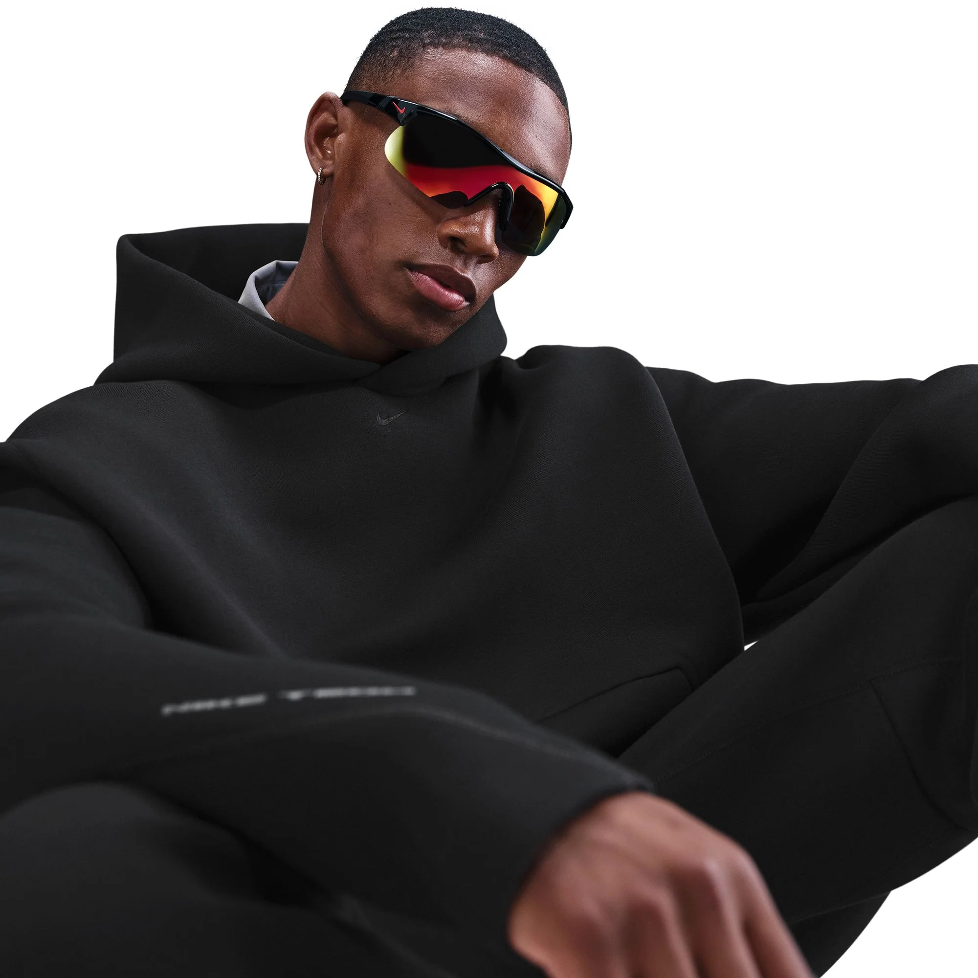 Nike Tech Fleece Oversized Hoodie - Black - Image 6