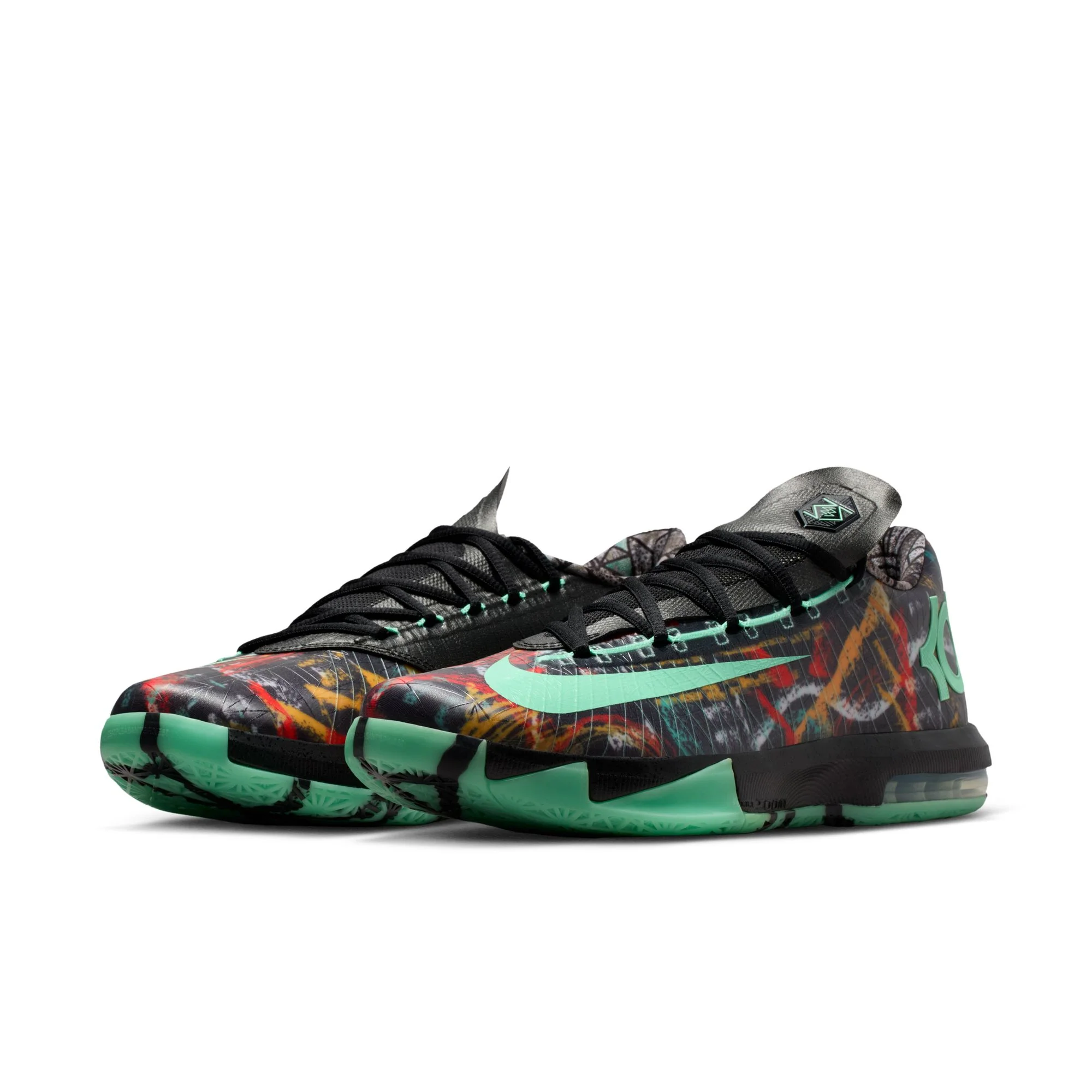 Nike Zoom KD 6 - Multi - Color / Green Glow - Black - Image 2