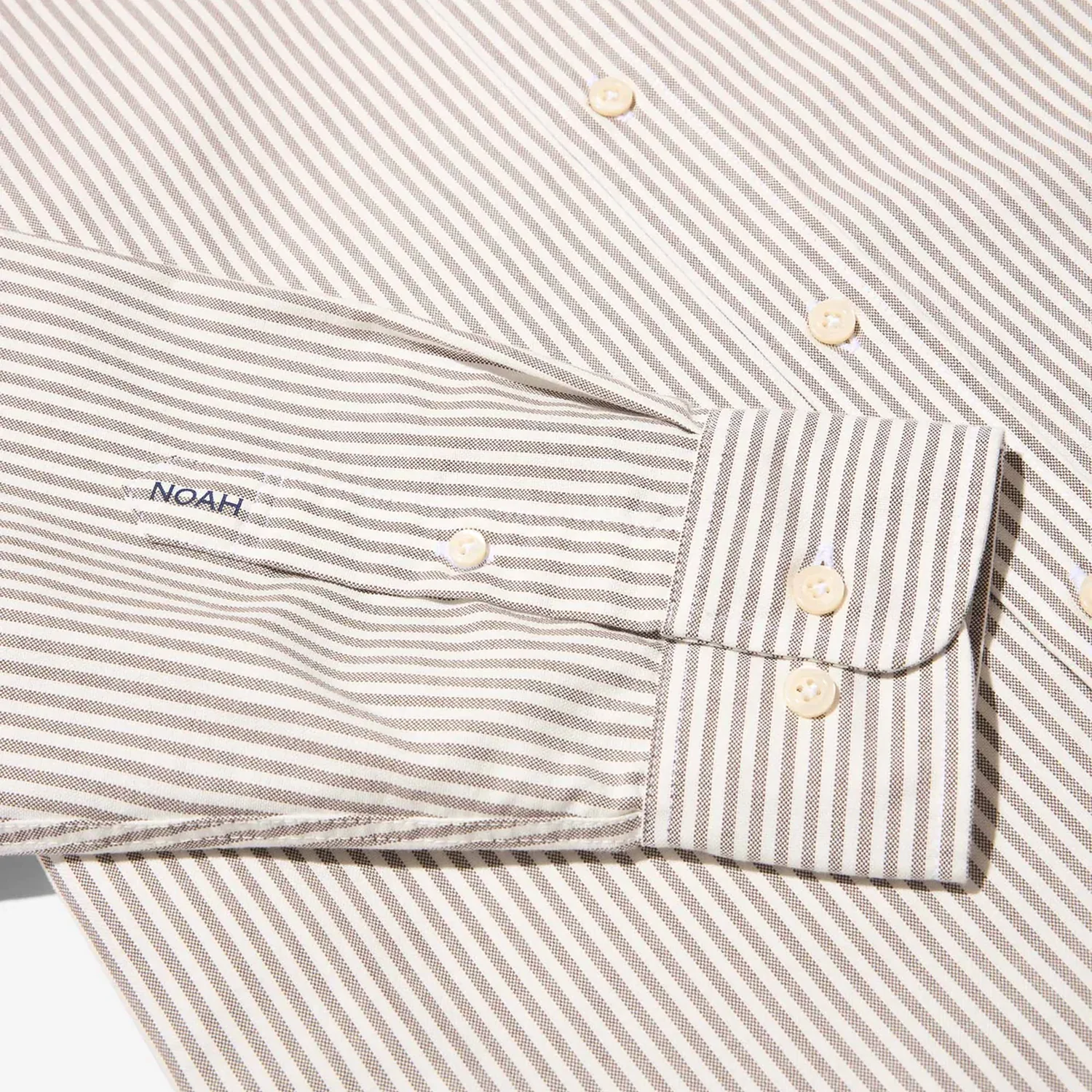 Oxford Shirt - White/Brown - Image 2