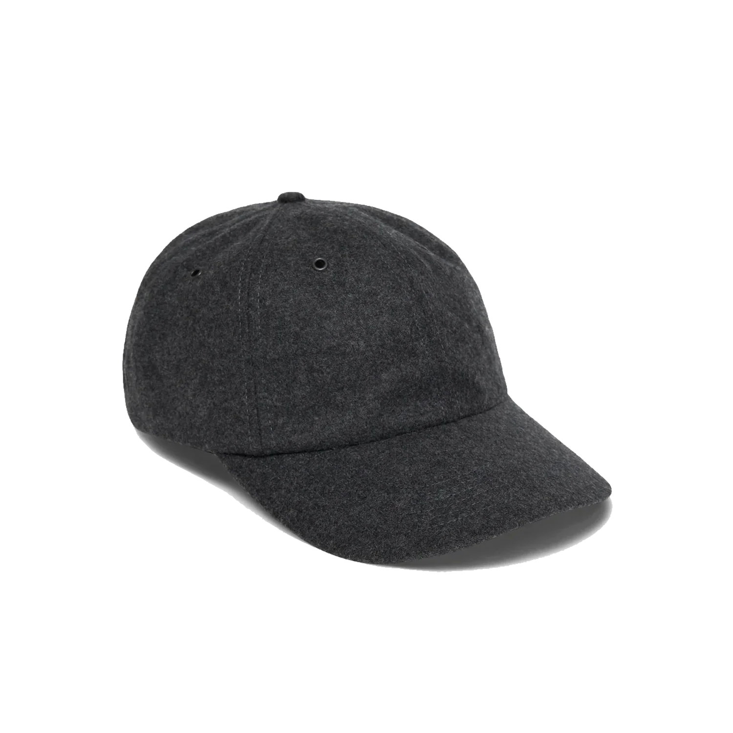 Wool Flannel 6-Panel - Charcoal