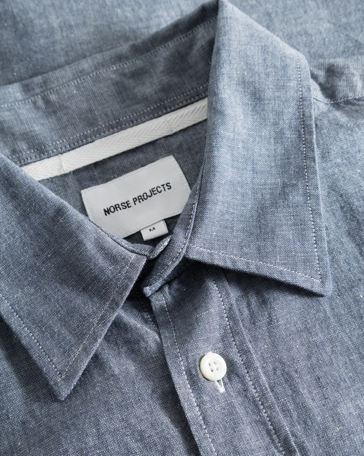 Algot Relaxed L/S Cotton Linen Shirt - Dark Navy - Image 2