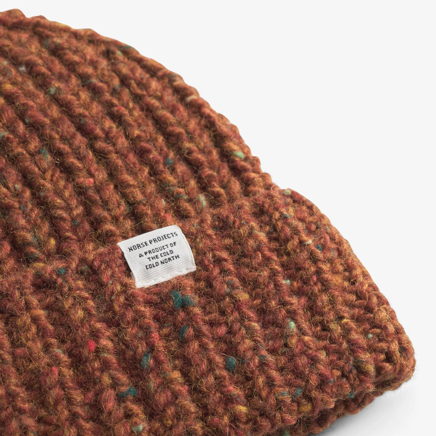 Daniel Donegal Rib Beanie - Ginger - Image 2