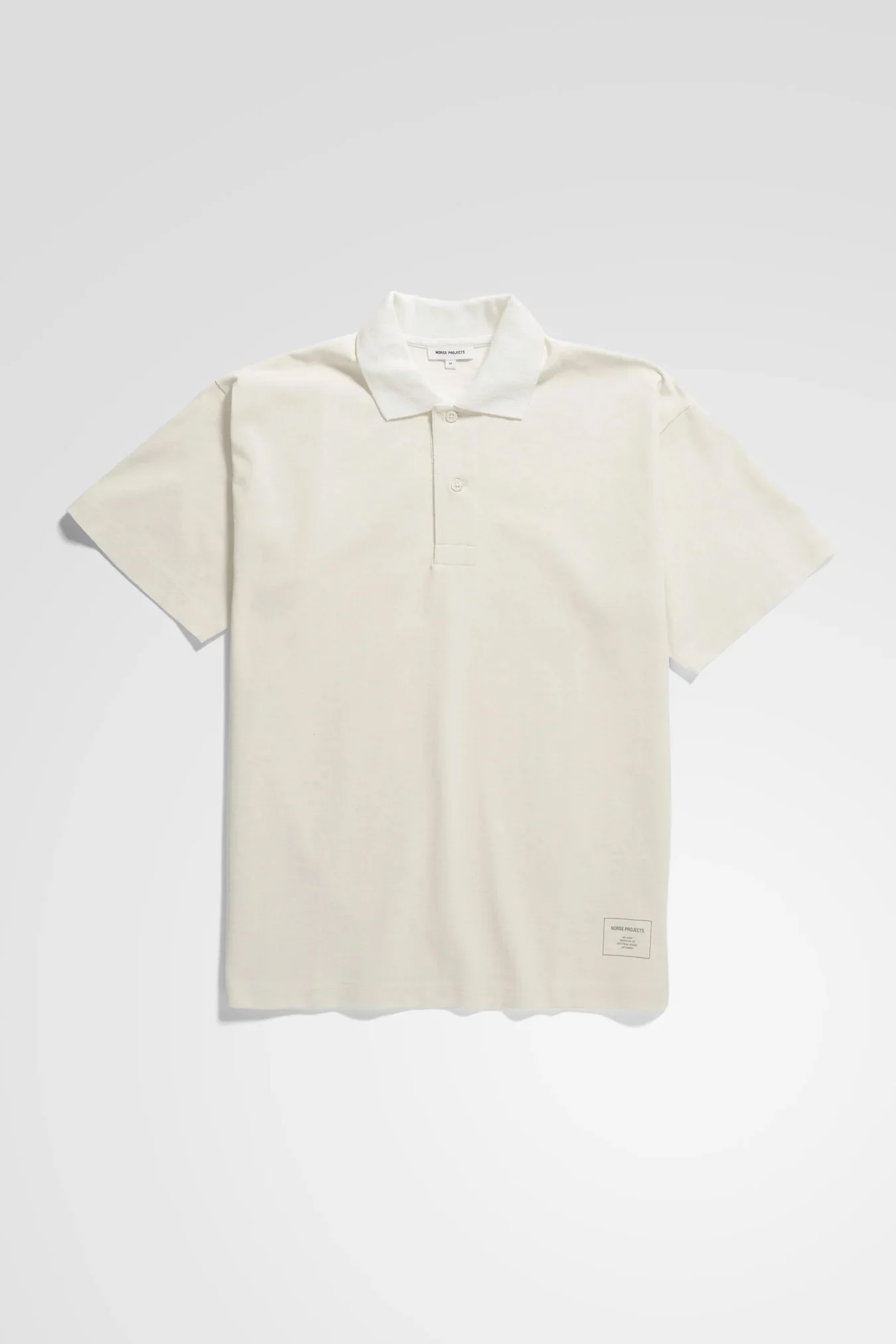Espen Printed S/S Printed Polo - Ecru - Image 2
