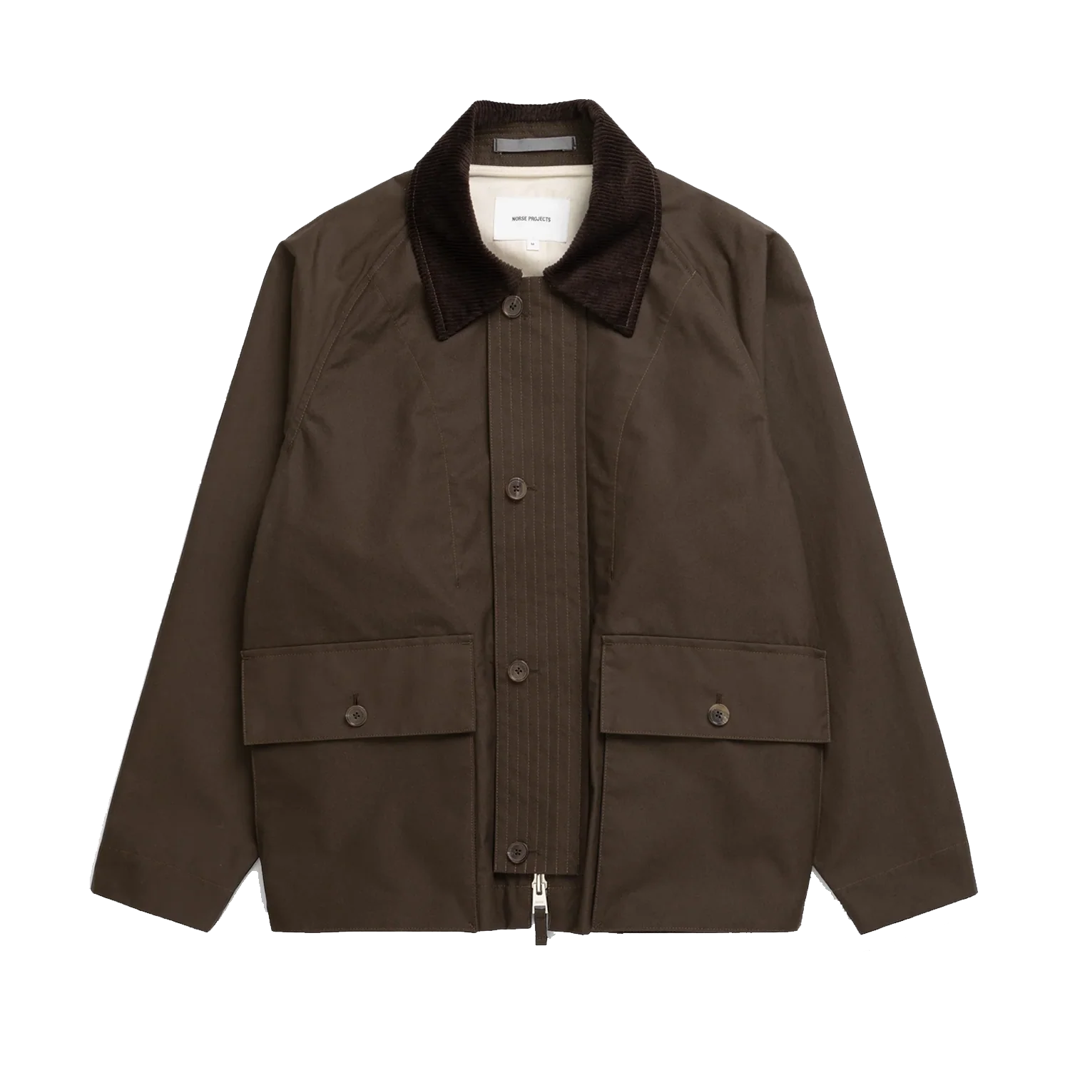 Holmen Wax Raglan Light Jacket - Delicioso Brown