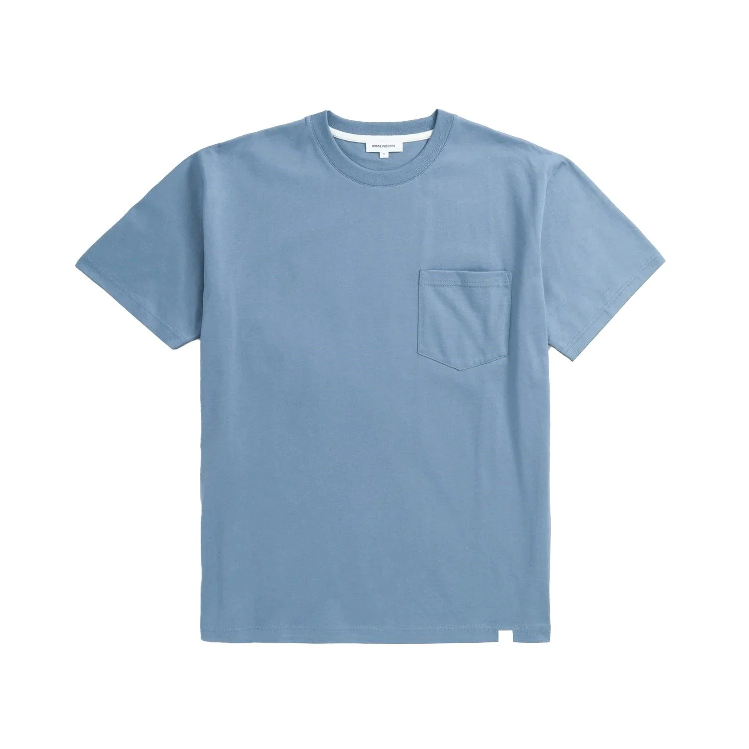 Johannes Organic Pocket T-shirt - Fog Blue