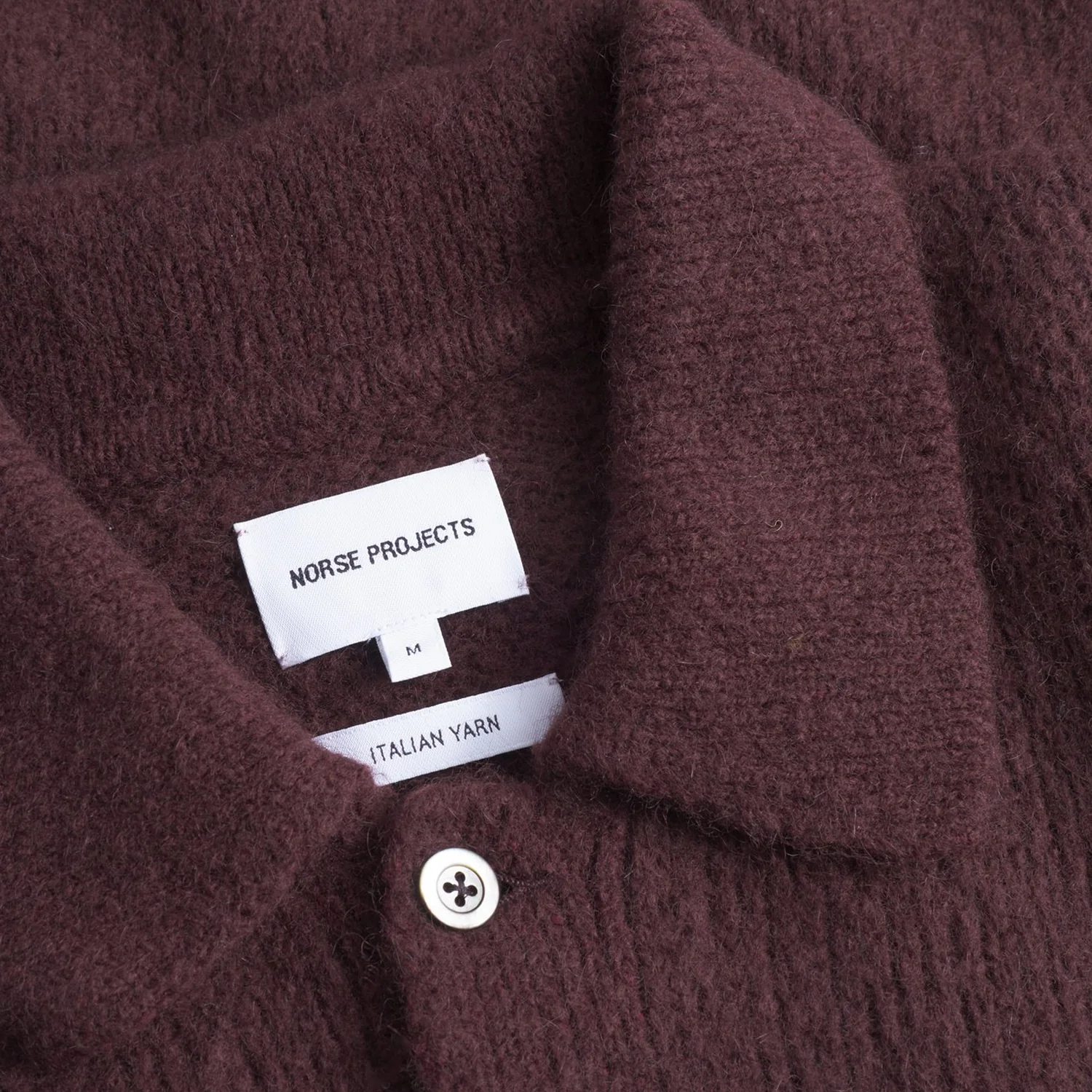 Rasmus Relaxed Brushed Polo - Mahogany - Image 2