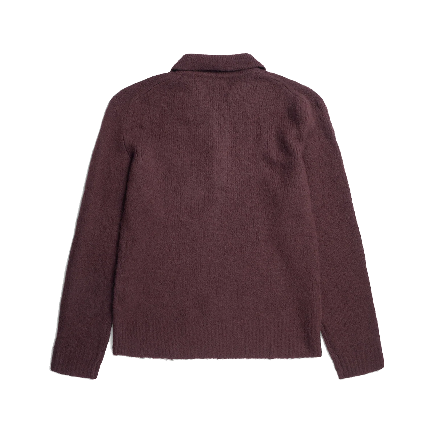 Rasmus Relaxed Brushed Polo - Mahogany - Image 3