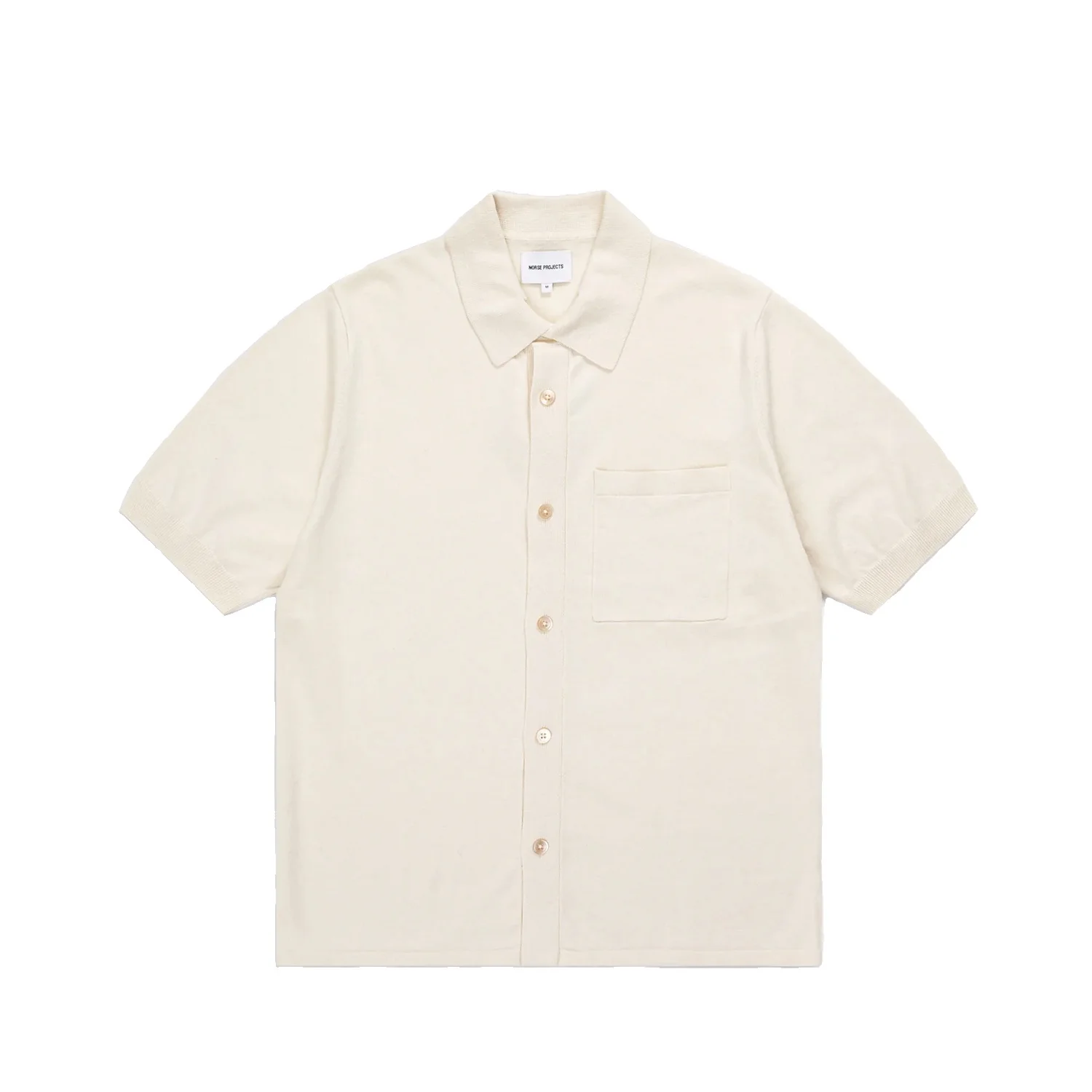 Rollo S/S Cotton Linen Shirt - Kit White