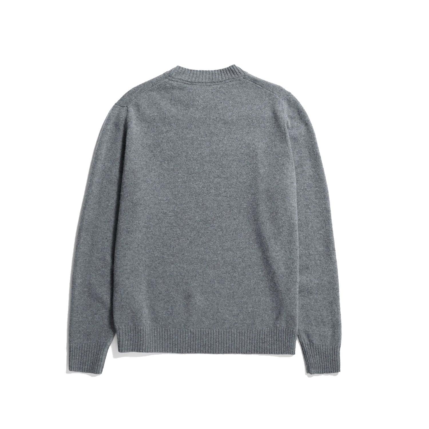 Standard Merino Lambswool Sweater - Grey Melange - Image 2