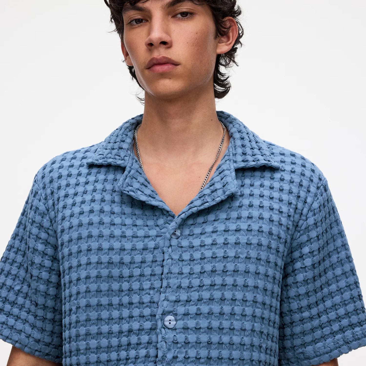 Cuba Waffle Shirt - Coronet - Image 3