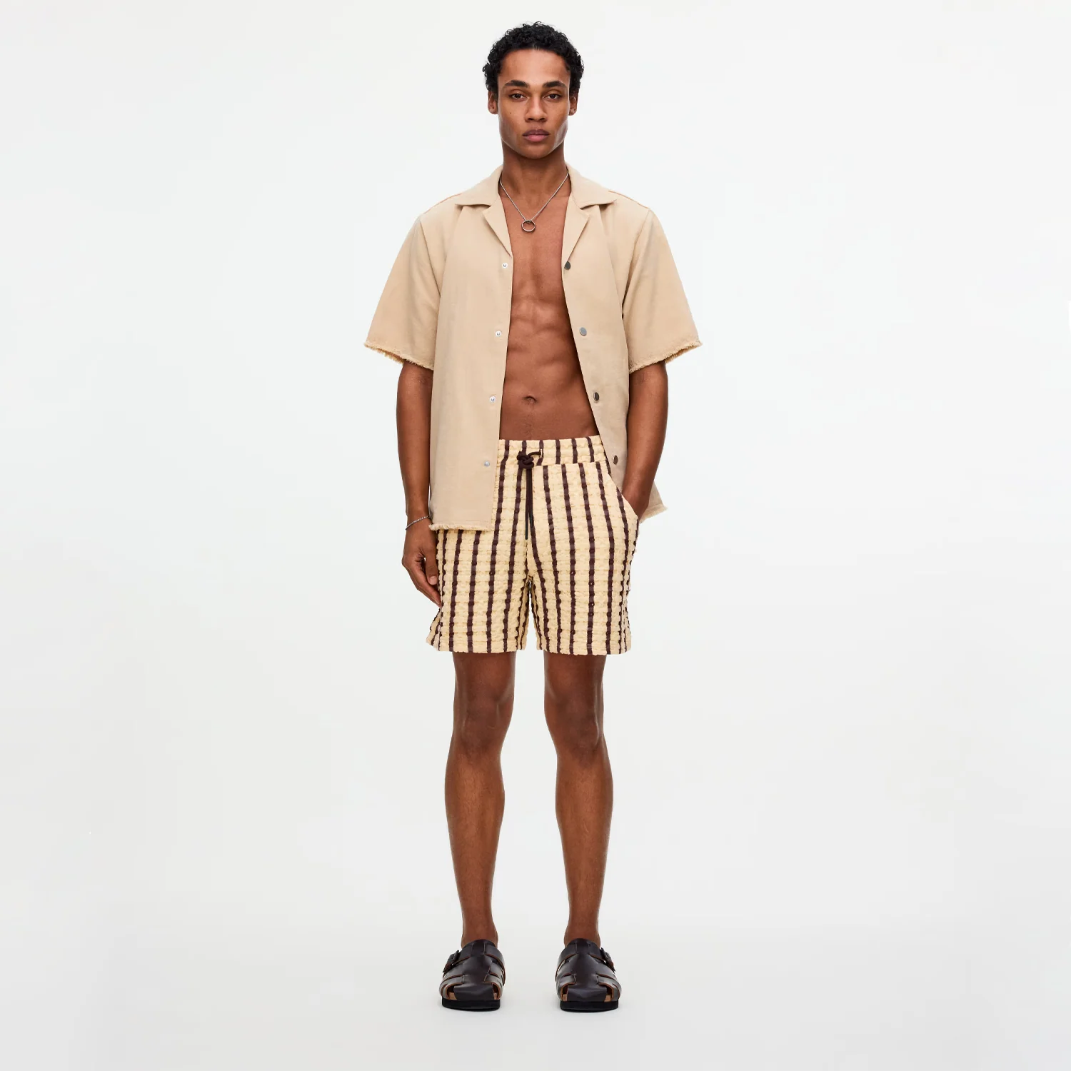 Porto Waffle Shorts - Tartufo - Image 2