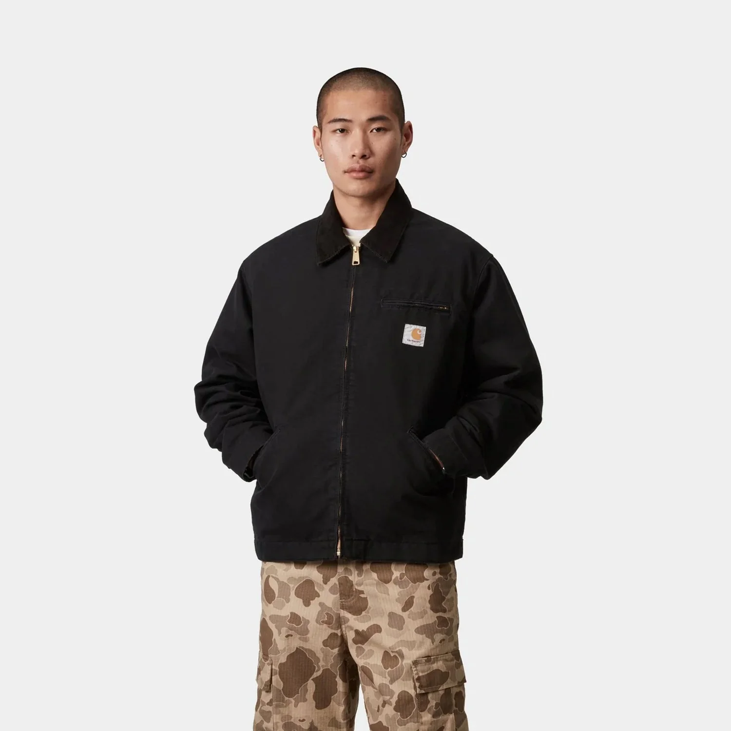 OG Detroit Jacket (Spring) - Black/Black Aged Canvas - Image 5