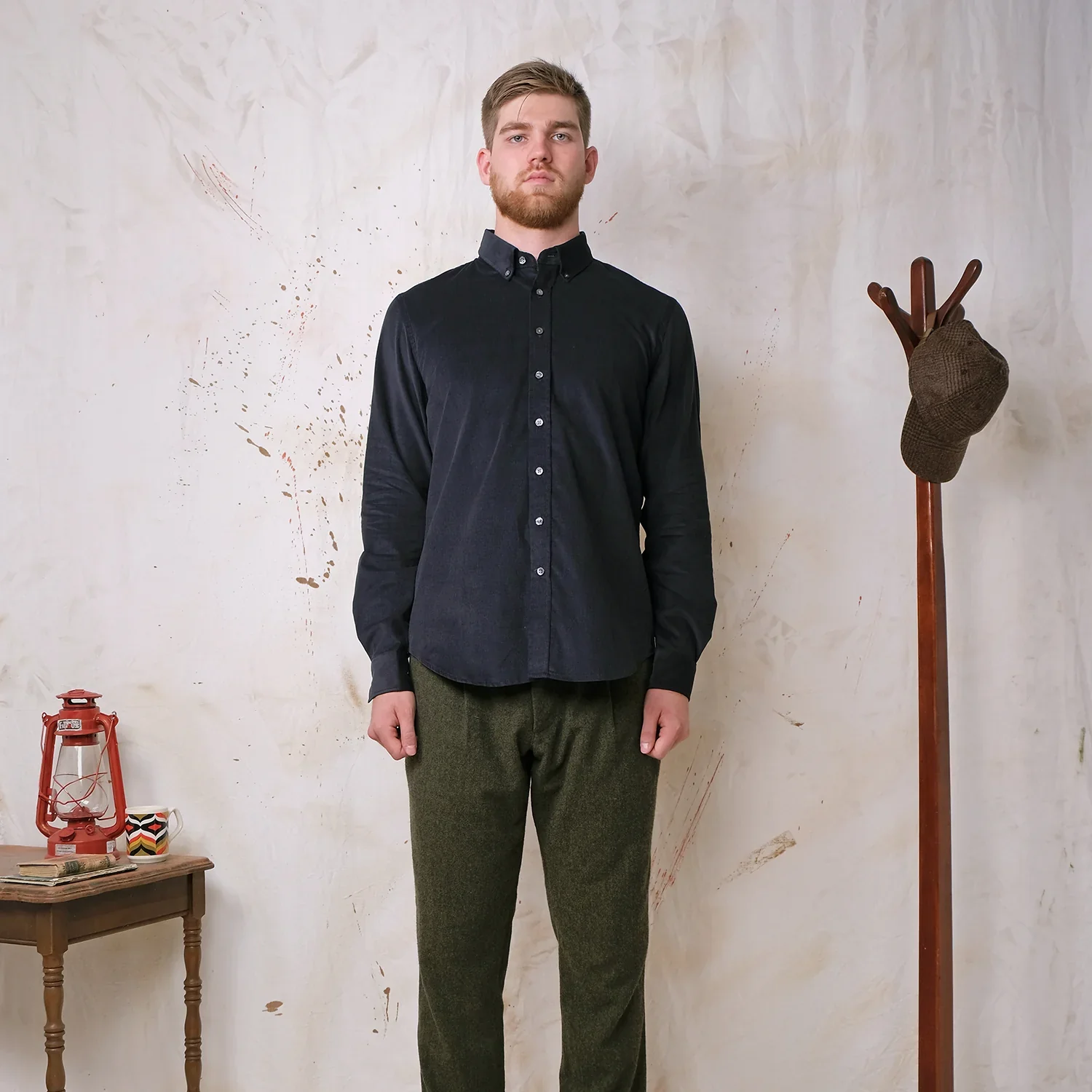 Baby Corduroy Classic Shirt - Navy - Image 3