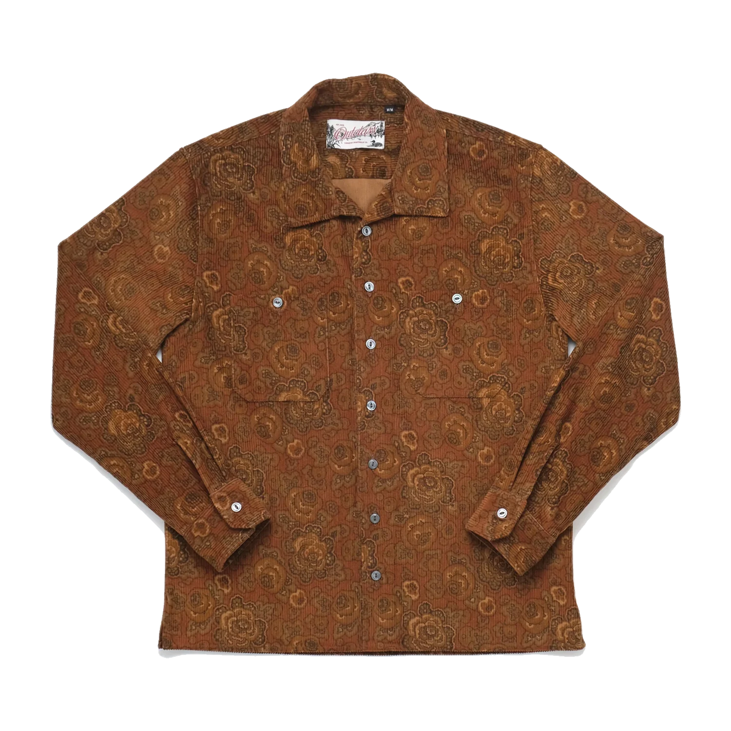 Printed Corduroy Club shirt - Bronze