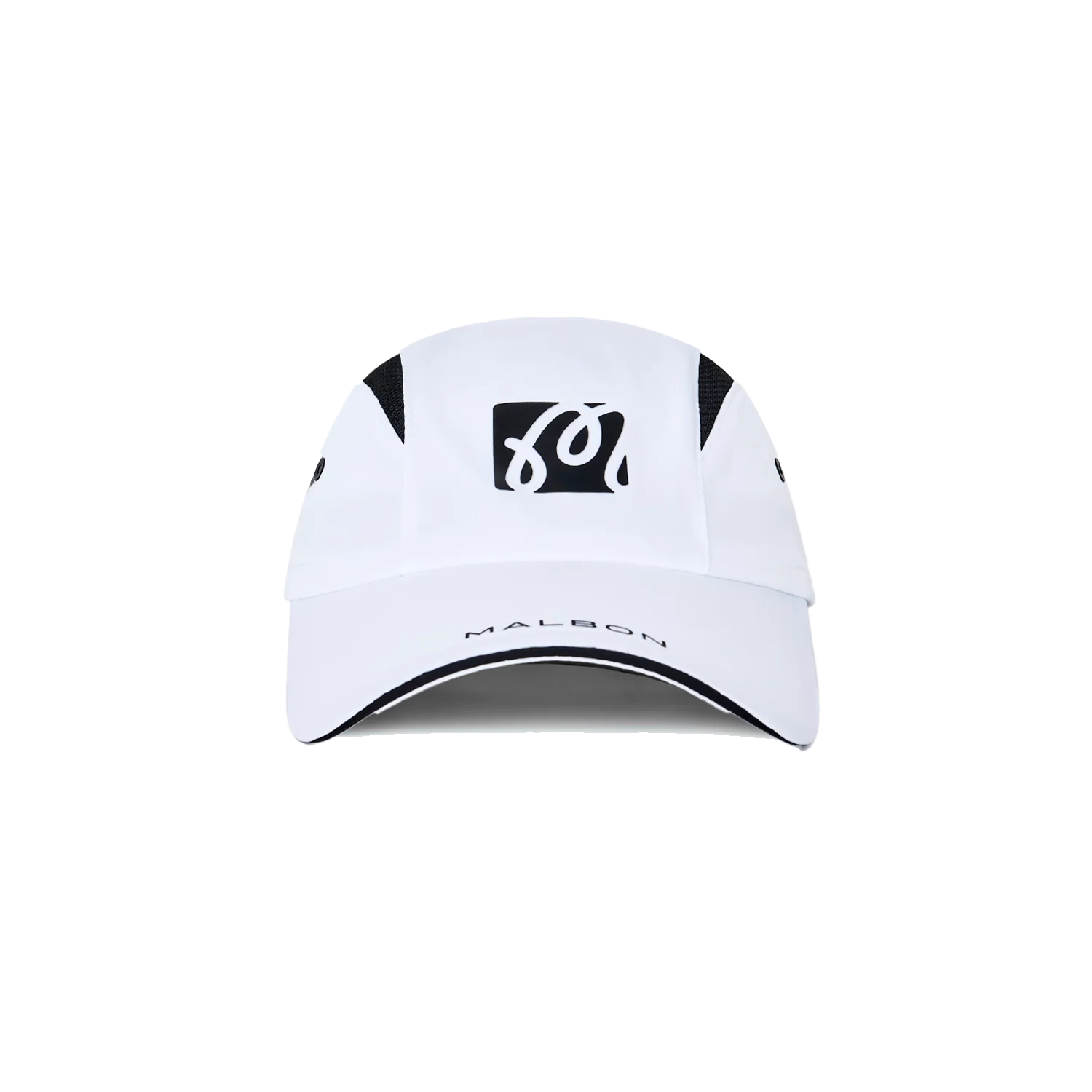 Performance Mesh Panel Bungee Hat - White