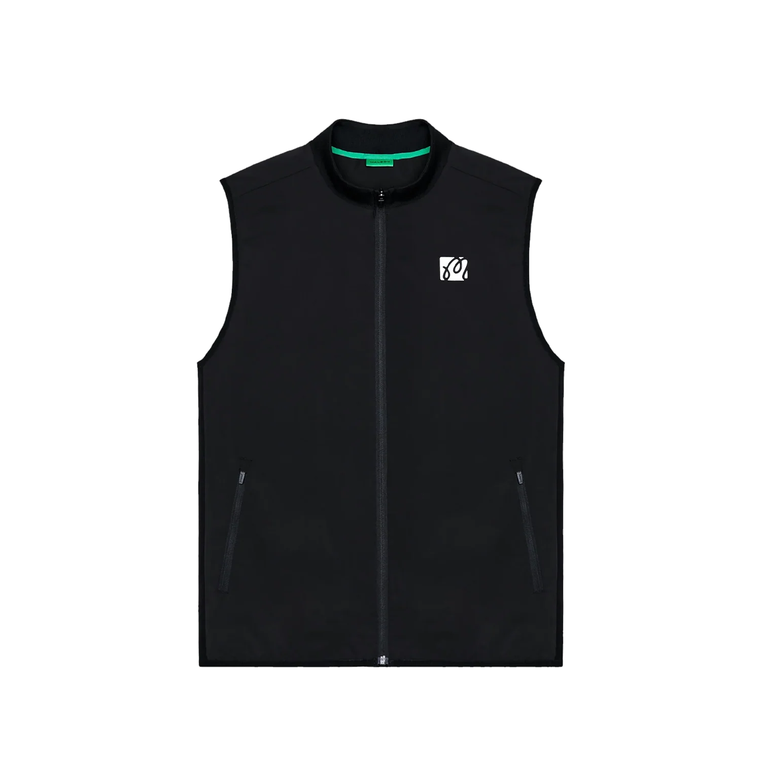 Performance Ribbed Panel Vest - Black
