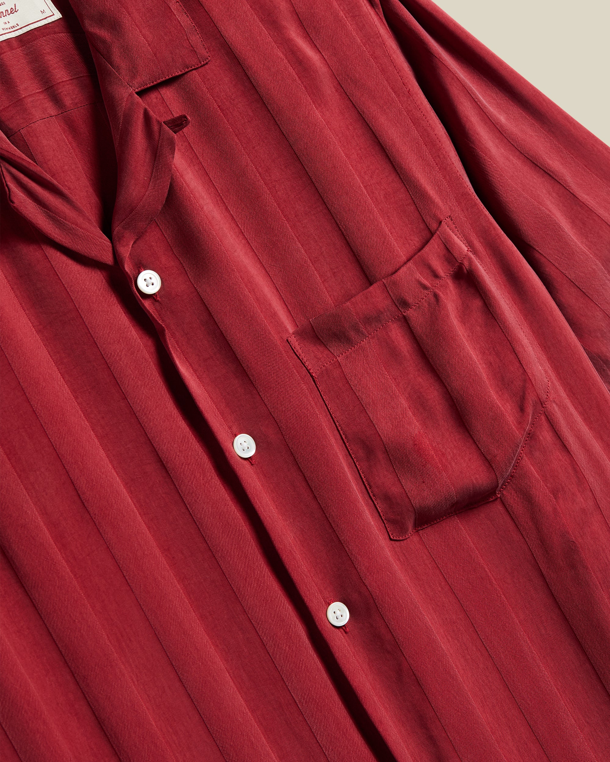 Cupro Stripe - Bordeaux - Image 3