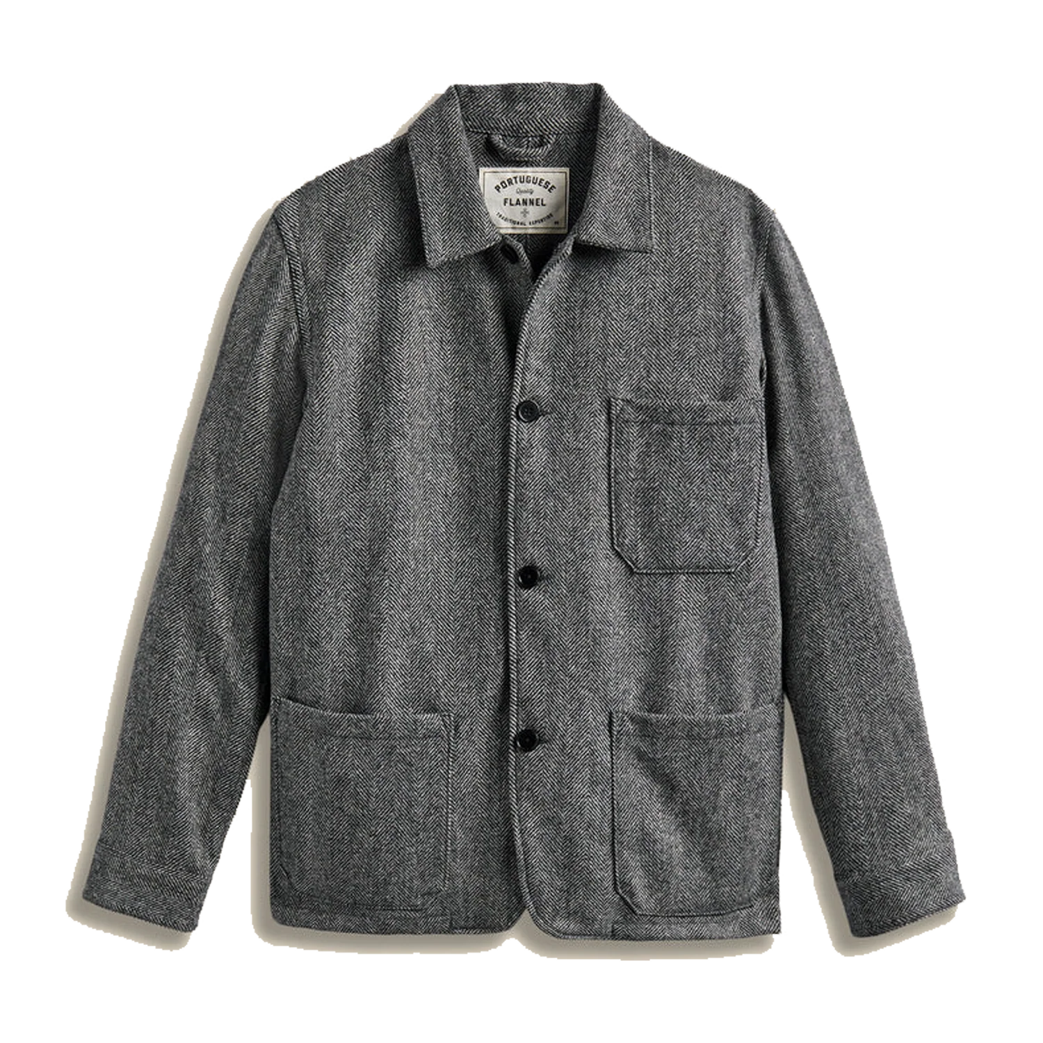 Labura Herringbone Wool - Grey